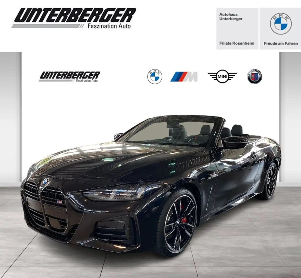 BMW 440 M440i xDrive Cabrio M-Sport Pro Park-Assist.-Plus Noir - 1