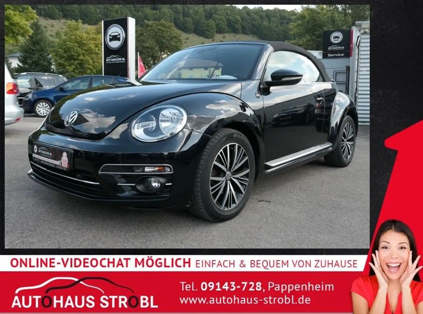 Volkswagen Beetle Cabriolet 1.2 TSI Sound BMT/Start-Stopp Schwarz - 1