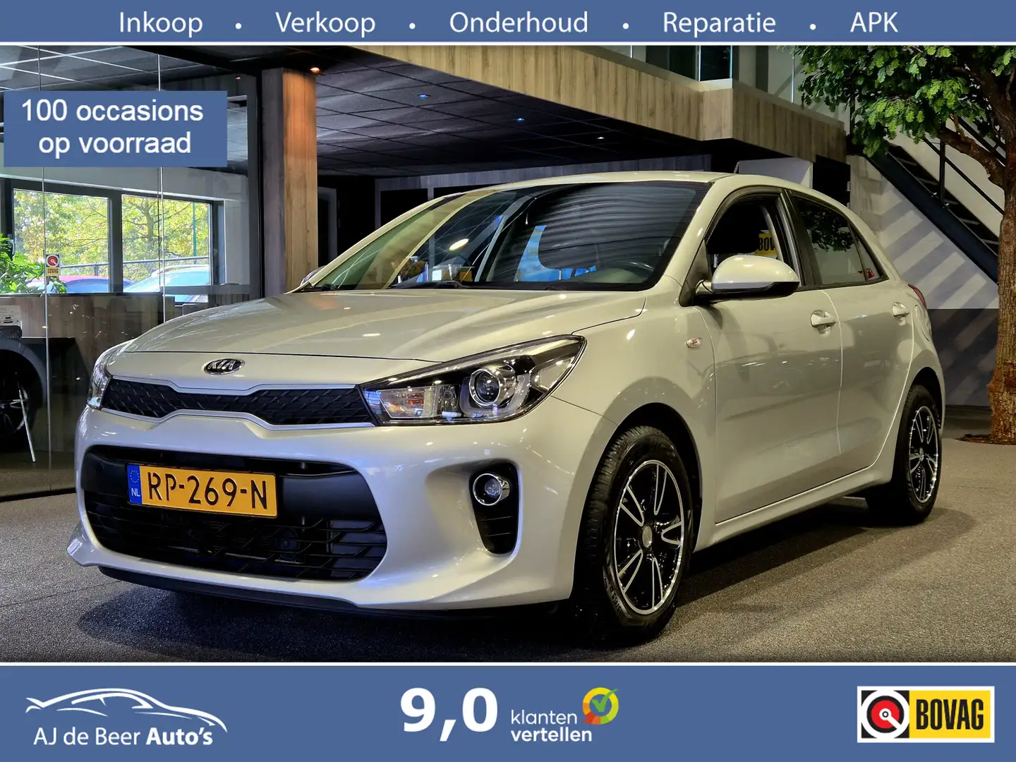 Kia Rio 1.0 T-GDI 100pk ComfortPlusLine Navigator Navi | A Gris - 1