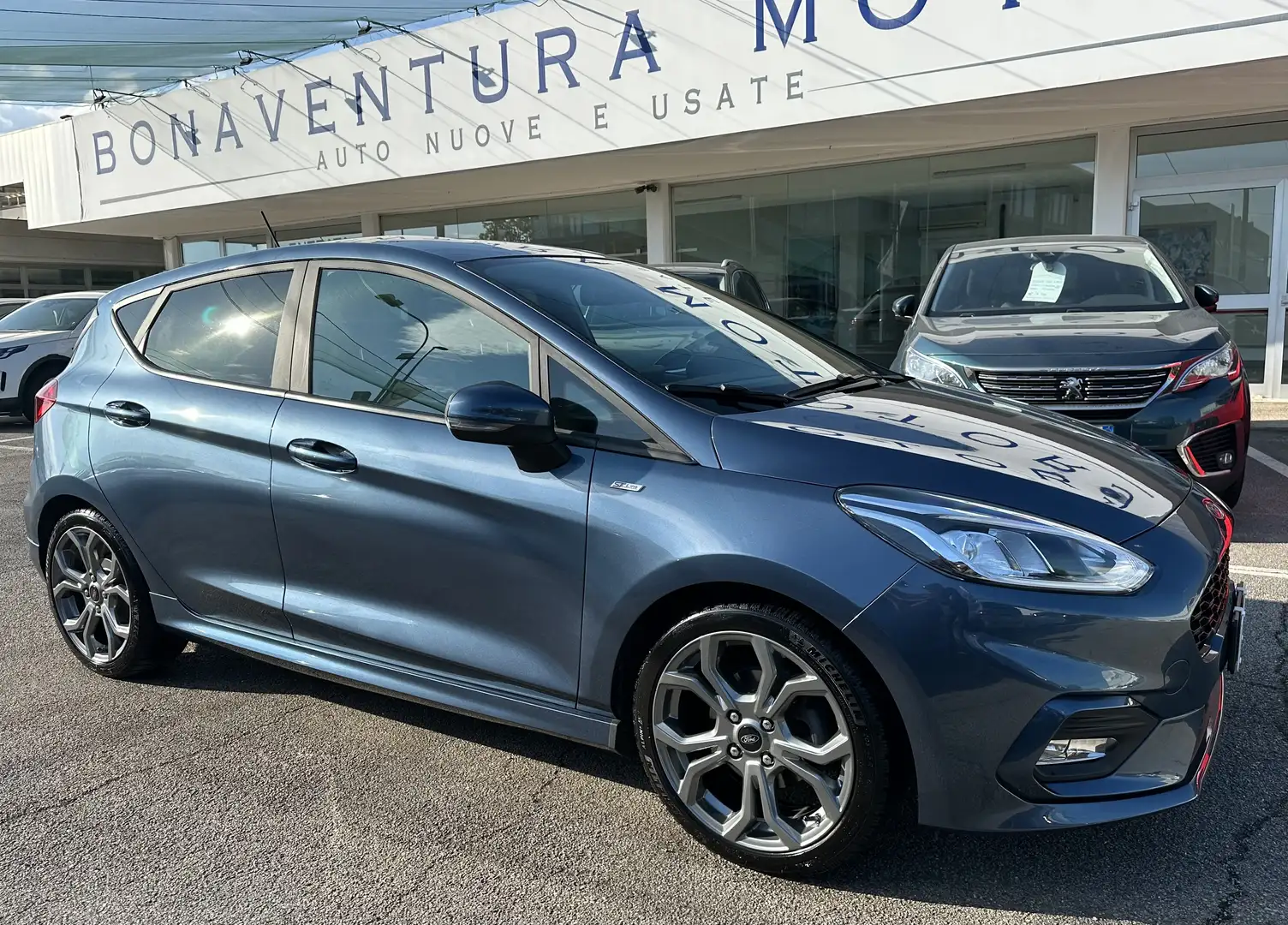 Ford Fiesta 5p 1.0 ecoboost hybrid ST-Line s&s 125cv Bleu - 1
