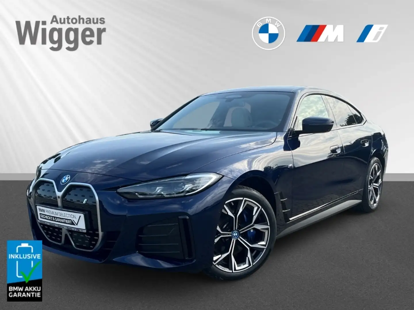BMW i4 eDrive40 Gran Coupe M Sport/Navi/Soundsystem Blau - 1