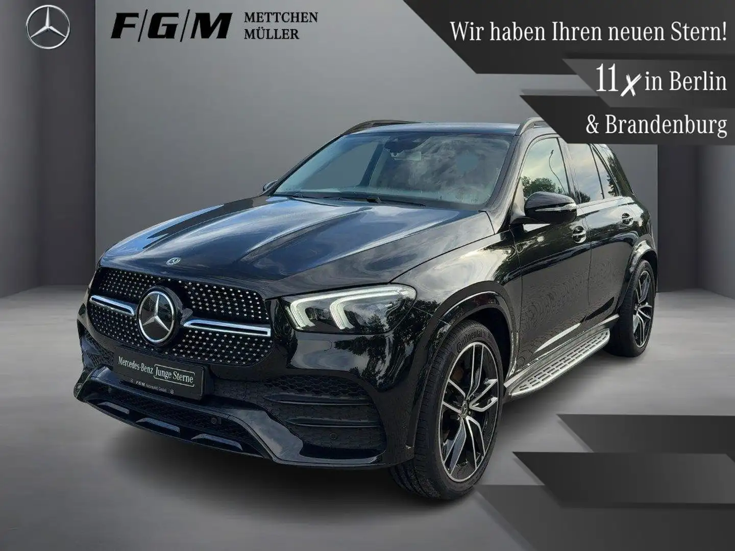Mercedes-Benz GLE 400 d 4M AMG Line Burm|MBeam|TWA|360|AHK|360 Schwarz - 1
