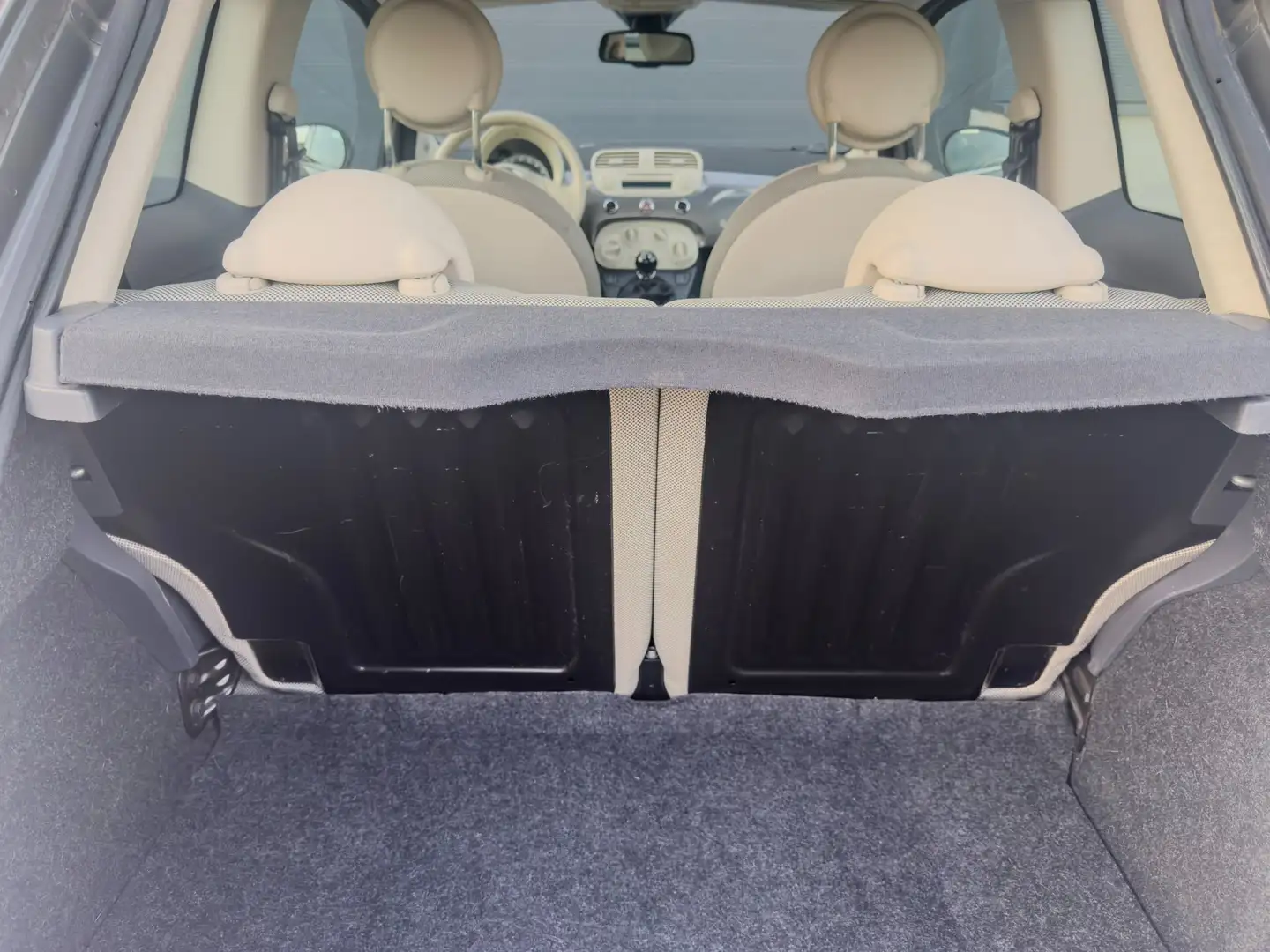 Fiat 500 Panoramisch / 76.300 km / Alu Velgen / Onderhoudsb Gris - 2