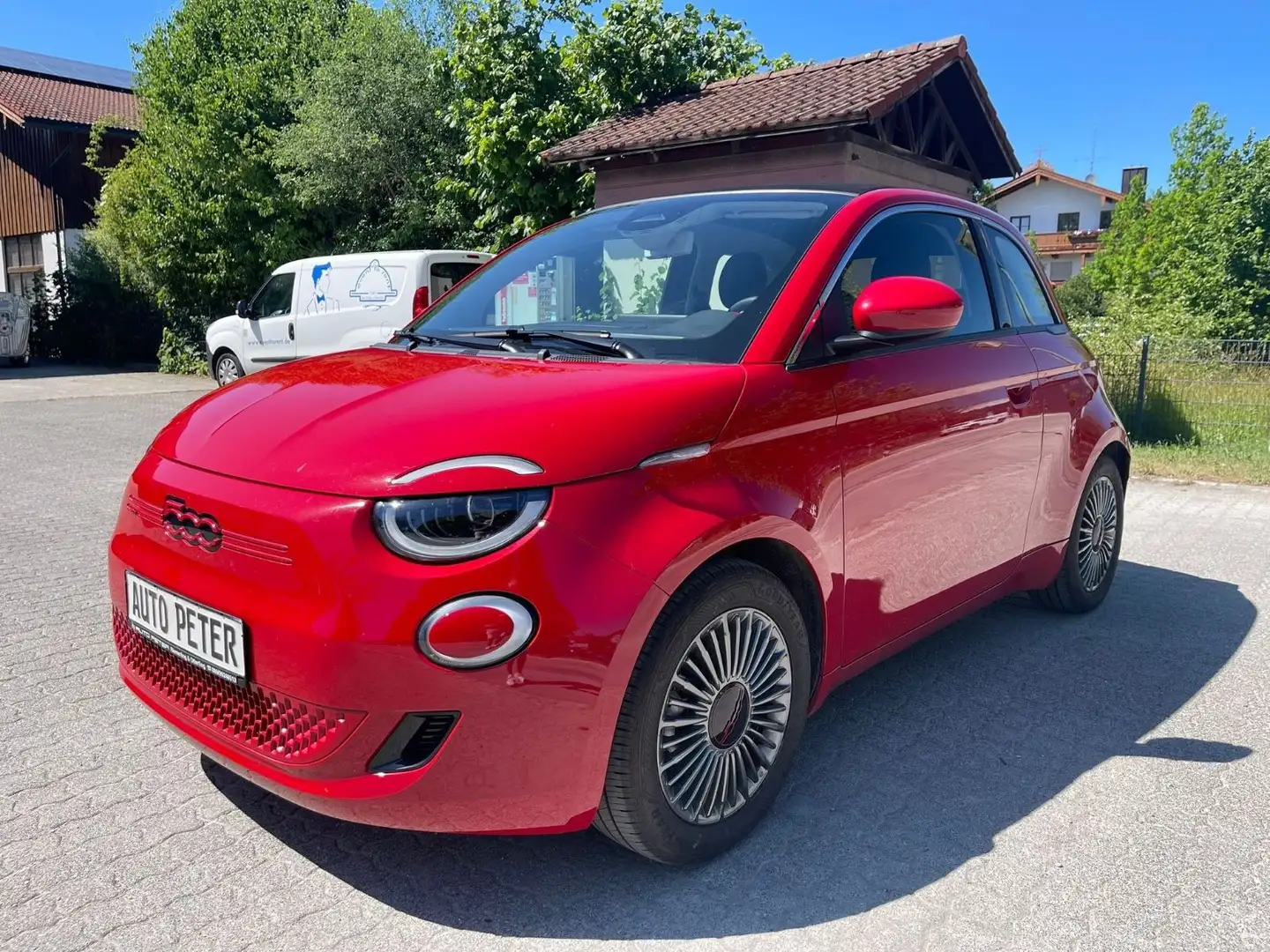 Fiat 500e Red Cabrio*42kWh*TÜV*LED*NAVI*APPLE CARPLAY Rojo - 1