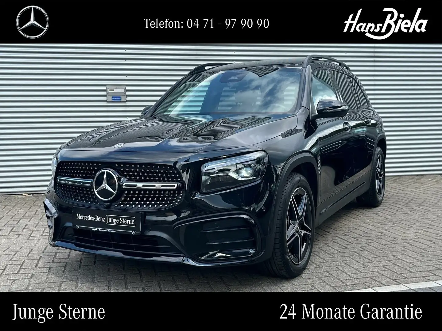 Mercedes-Benz GLB 220 GLB 220 d 4M AMG Prem+/Night/Pano/Multi/360°/AHK Schwarz - 1