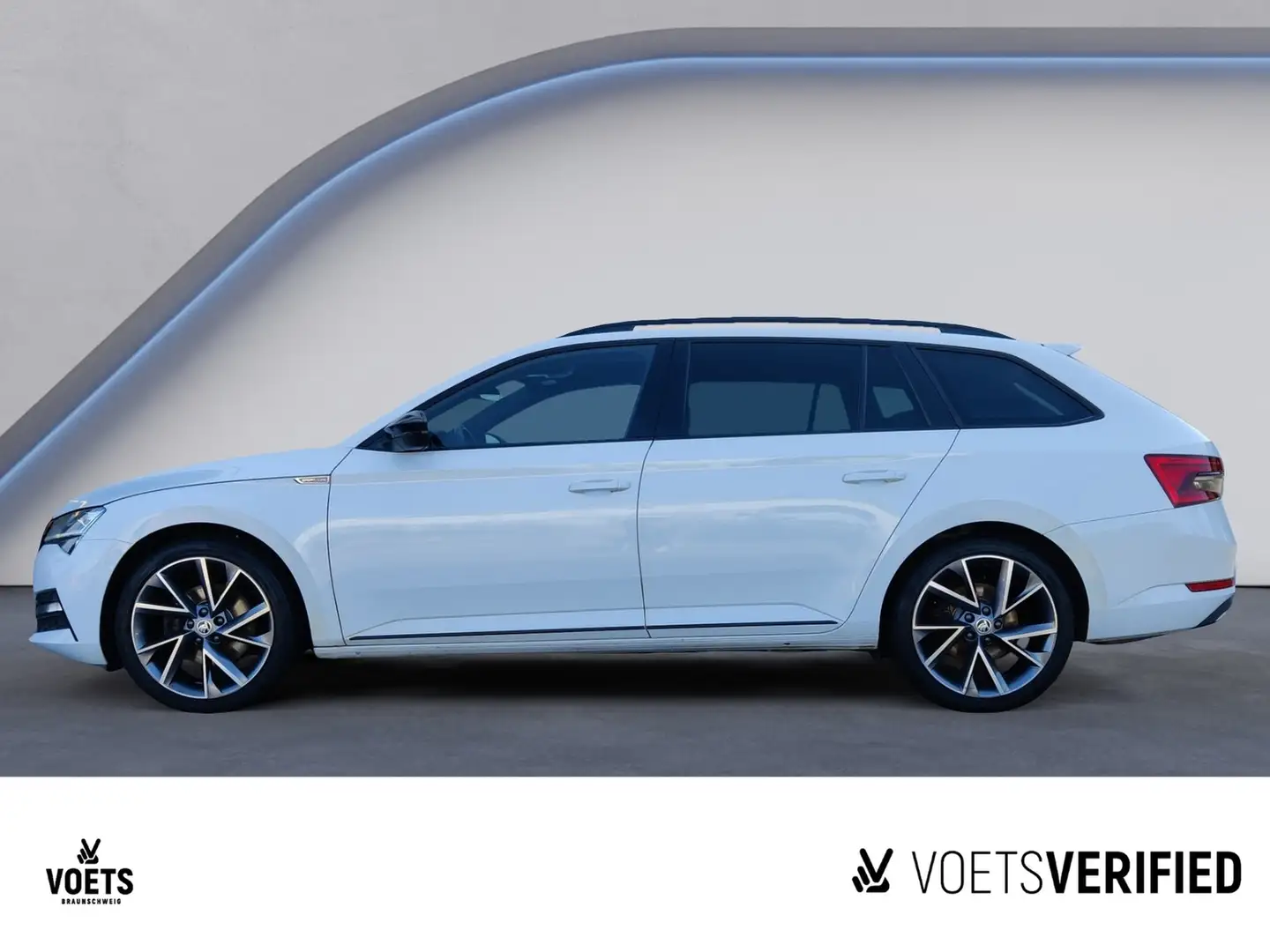 Skoda Superb Combi Sportline 2.0 TDI DSG LED+PANO+ACC Blanc - 2