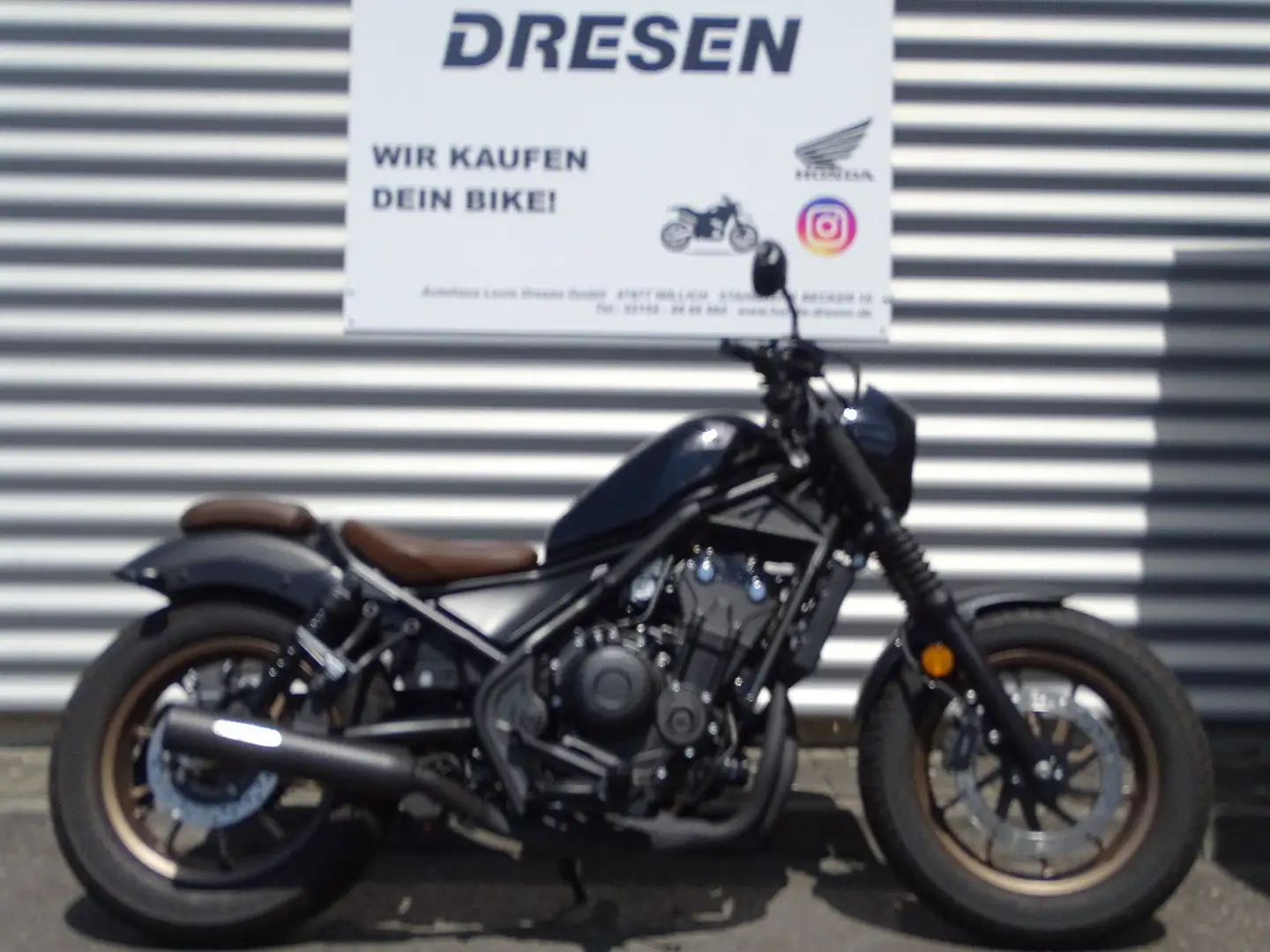 Honda CMX 500 Rebel S * Miller Auspuff * 1.300km * Negru - 1