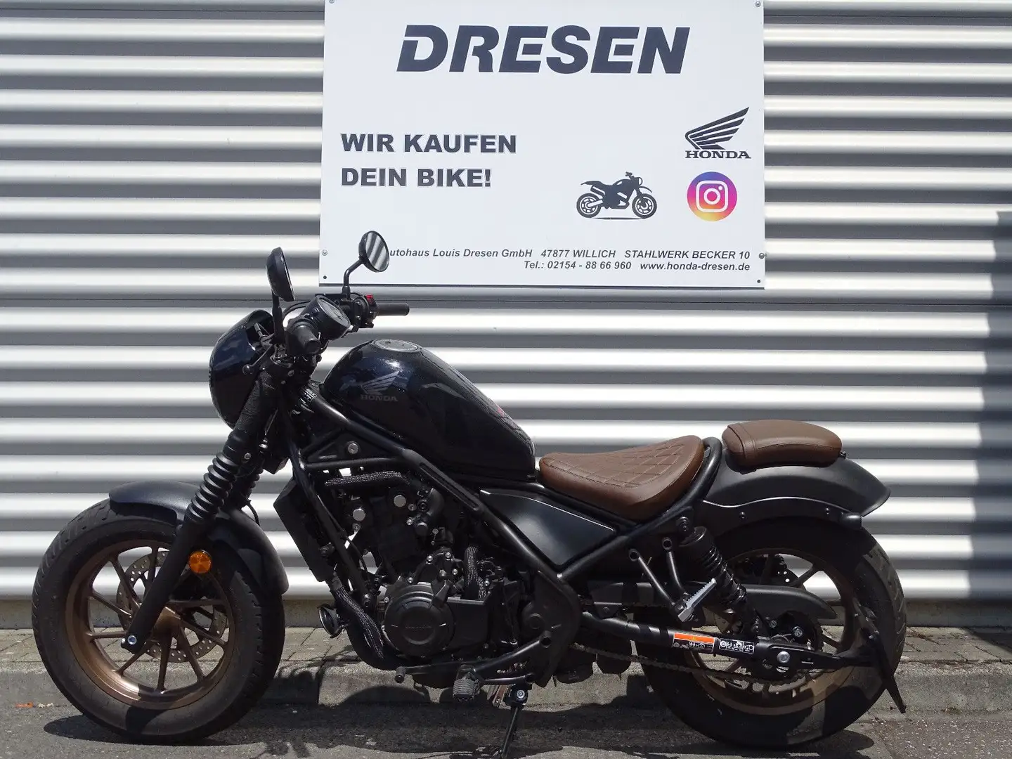 Honda CMX 500 Rebel S * Miller Auspuff * 1.300km * Negru - 2