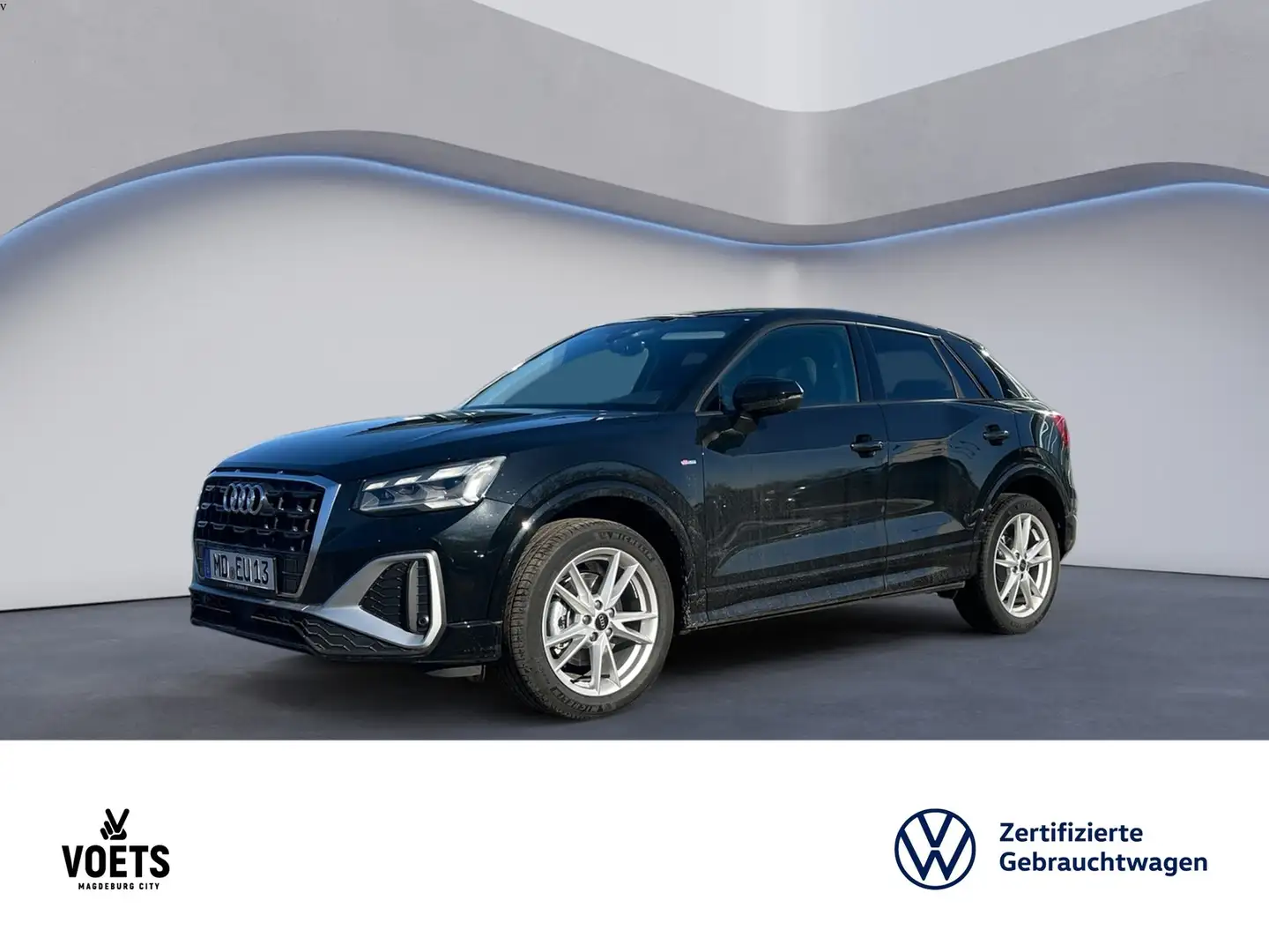 Audi Q2 35 TDI S line AHK+MATRIXLED+18ZOLL+ACC Schwarz - 1