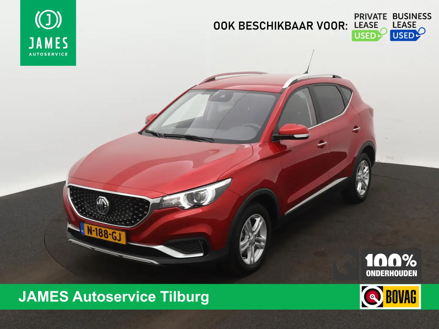 MG ZS MG EV Comfort 45 kWh CARPLAY AD-CRUISE Rood - 1