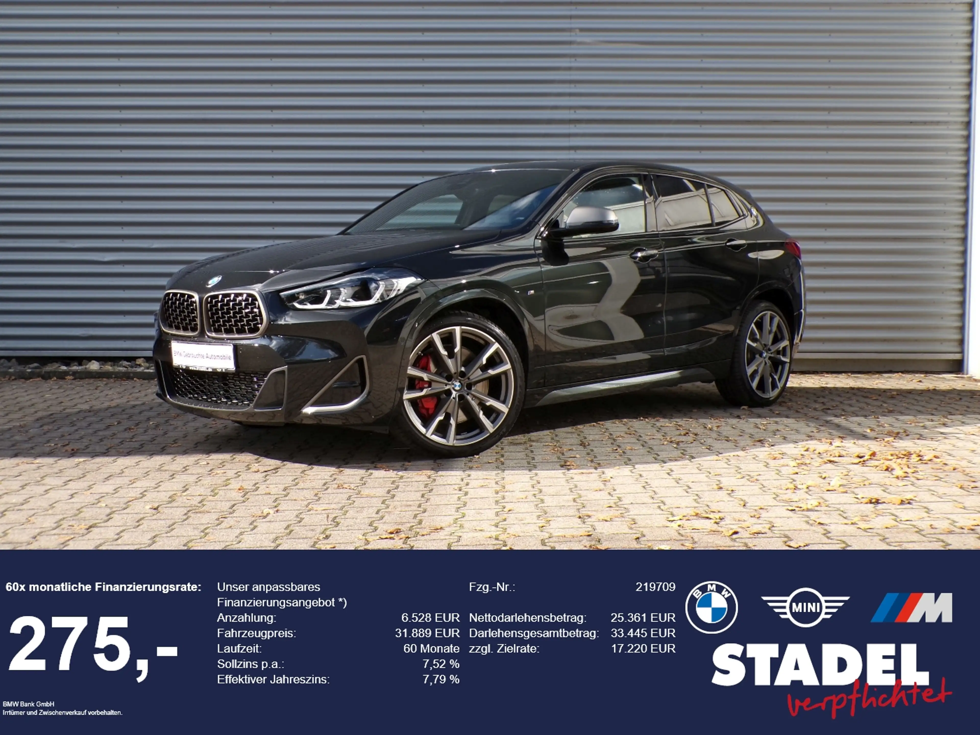 BMW X2 M35i Navi+ HuD HiFi-h/k CarPlay Pano adLED SH