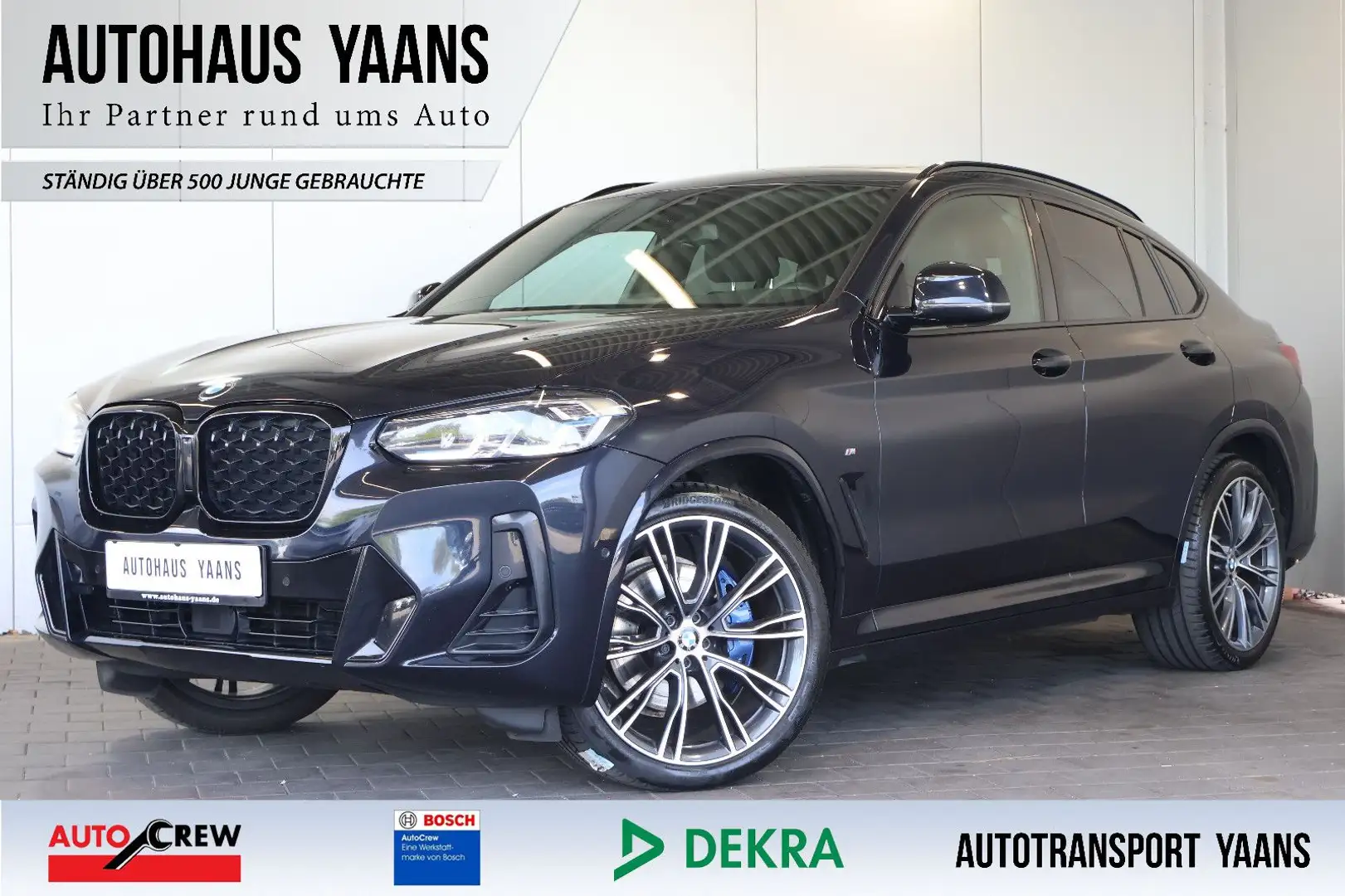 BMW X4 xDrive 30d M Sport HUD+LASER+H/K+KEY+PANO+AHK Schwarz - 1