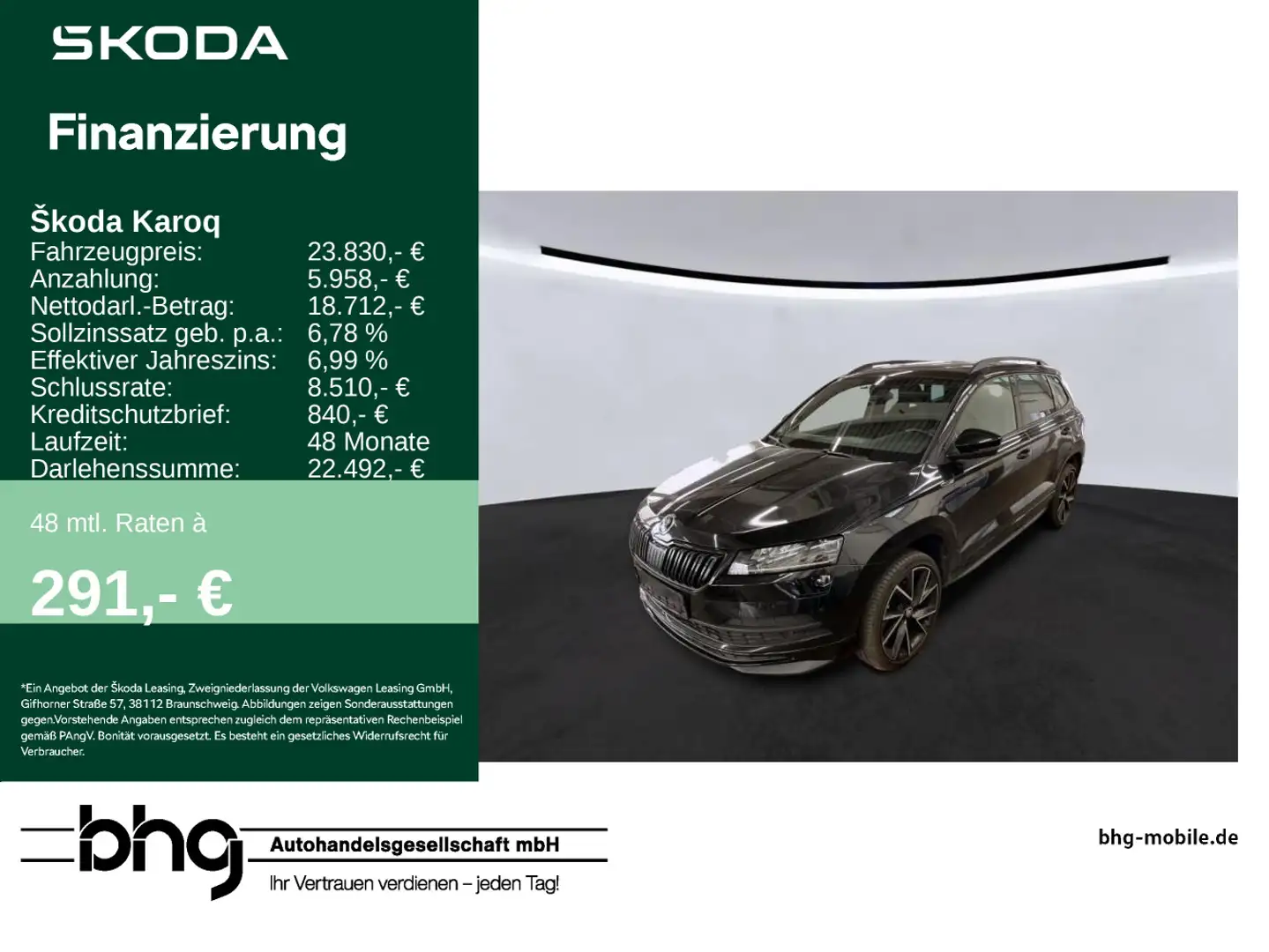 Skoda Karoq 2.0 TDI Sportline Schwarz - 1