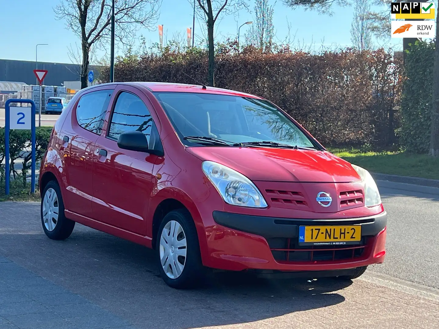 Nissan Pixo 1.0 Visia **140.920KM NAP|ZUINIG RIJDEN Rood - 1
