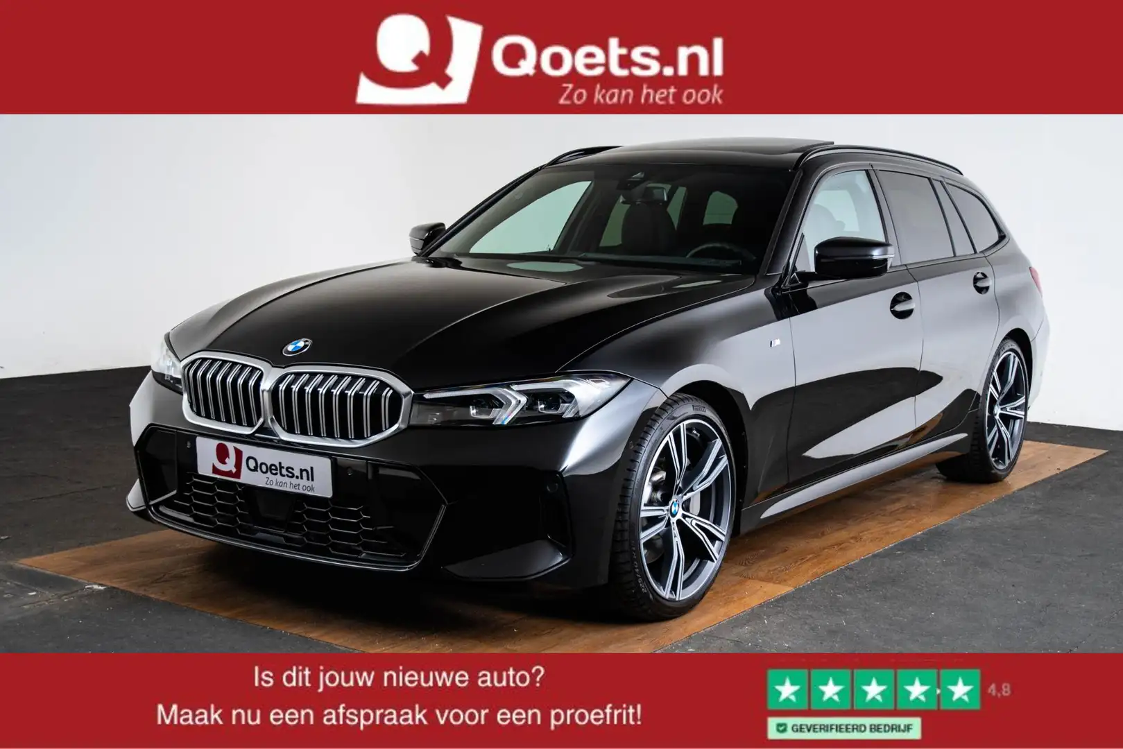 BMW 330 3-serie Touring 330i M-sport - Trekhaak - Panorama Zwart - 1