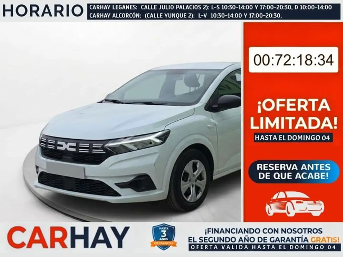 Dacia Sandero Essential TCe 67kW (90CV) Blanco - 1