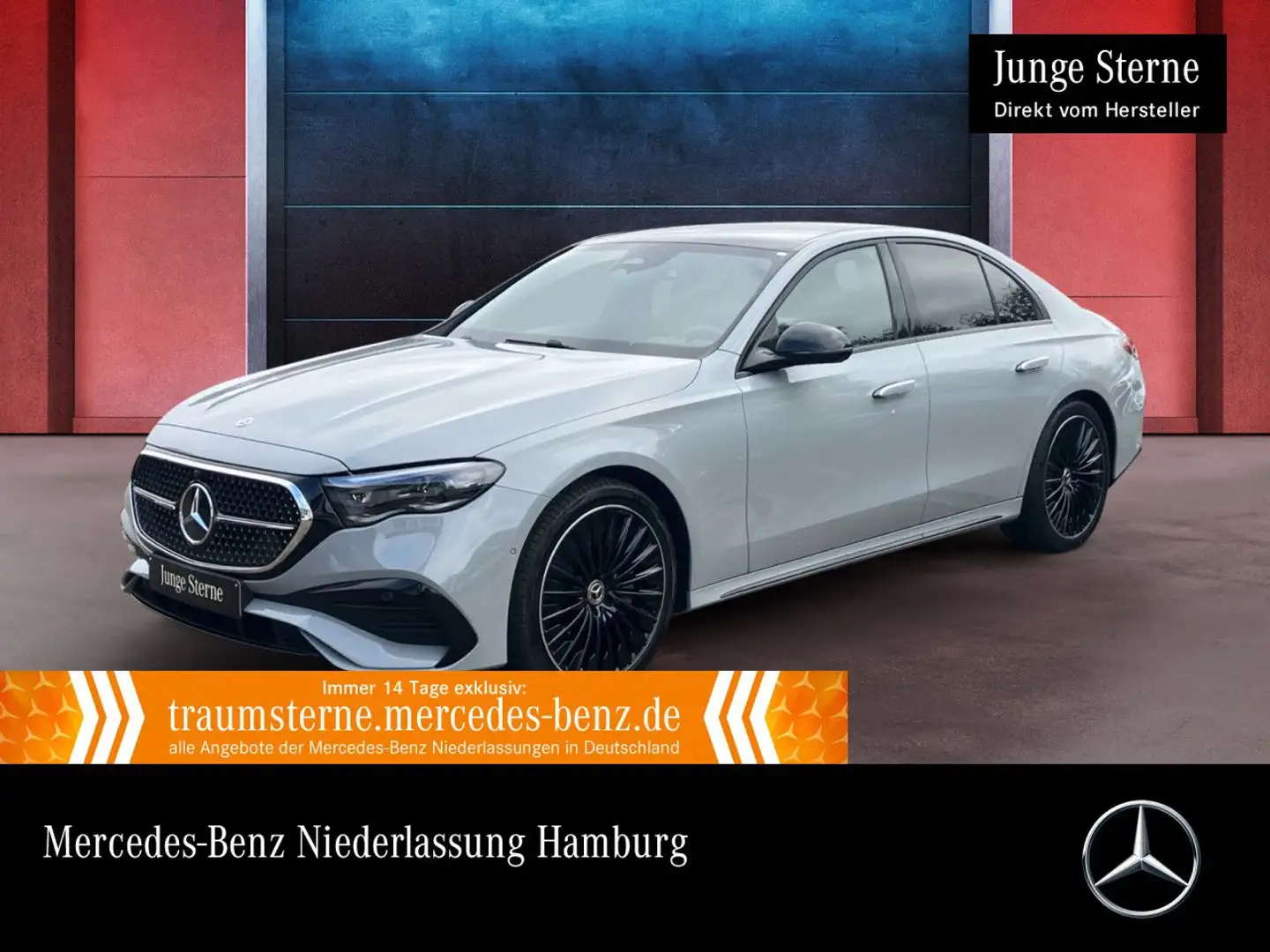 Mercedes-Benz E 450 d 4M AMG 360° Pano Burmester Distr. HUD PTS Grau - 1