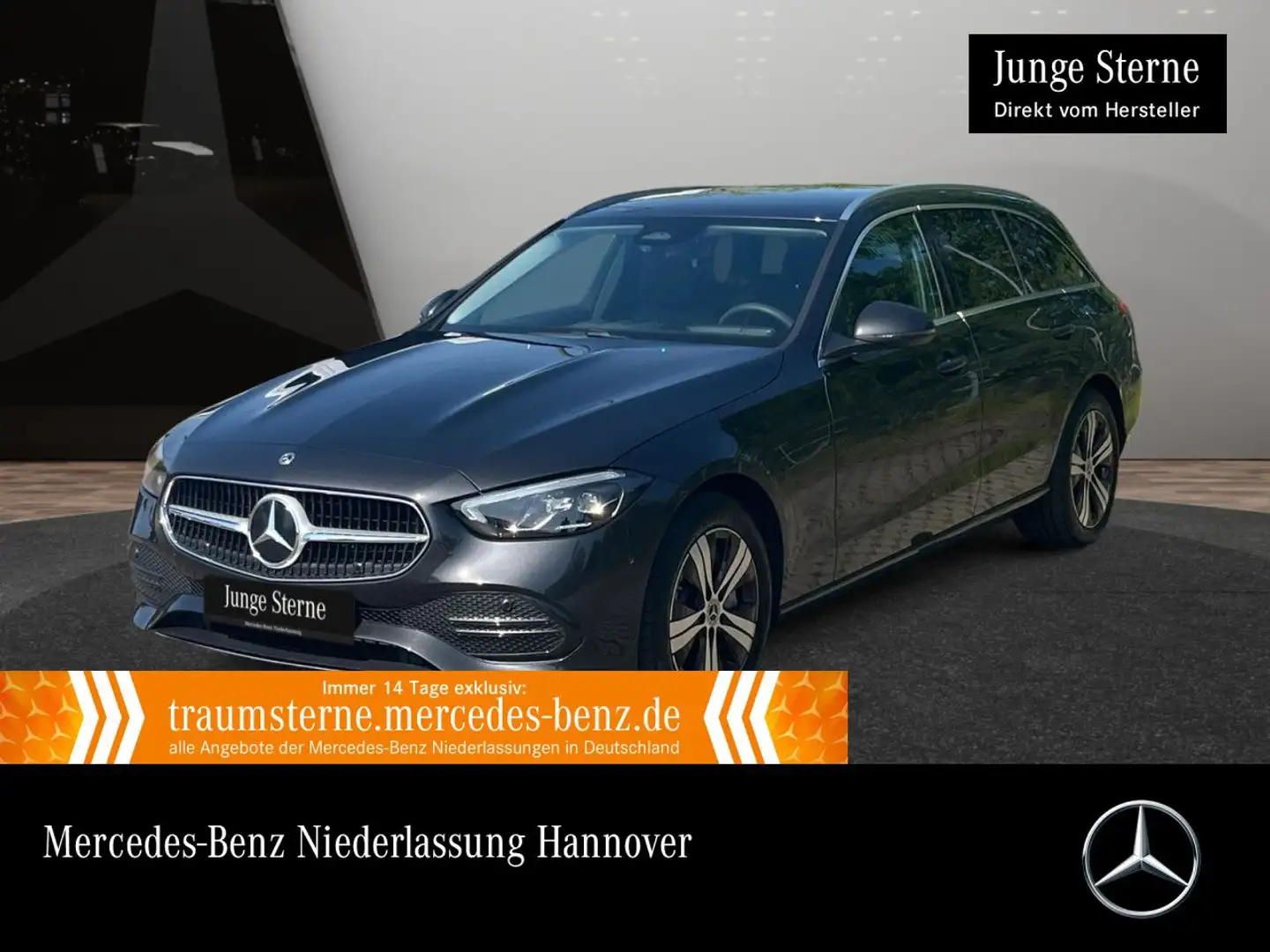 Mercedes-Benz C 300 e T AVANTG+LED+KAMERA+TOTW+KEYLESS+9G Grau - 1