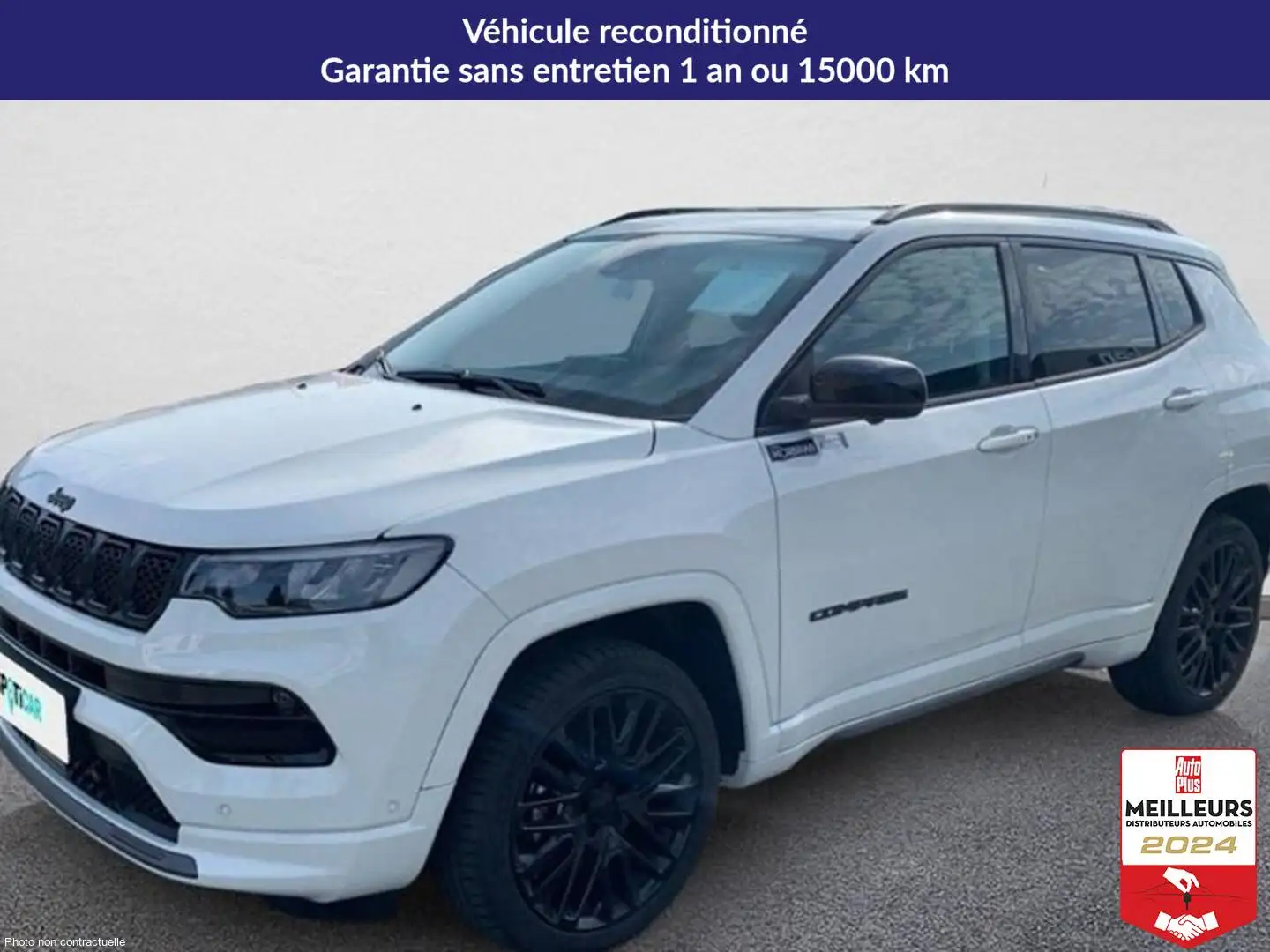 Jeep Compass 1.5 turbo t4 130 ch e-hybrid bvr7 high altitude Blanc - 1