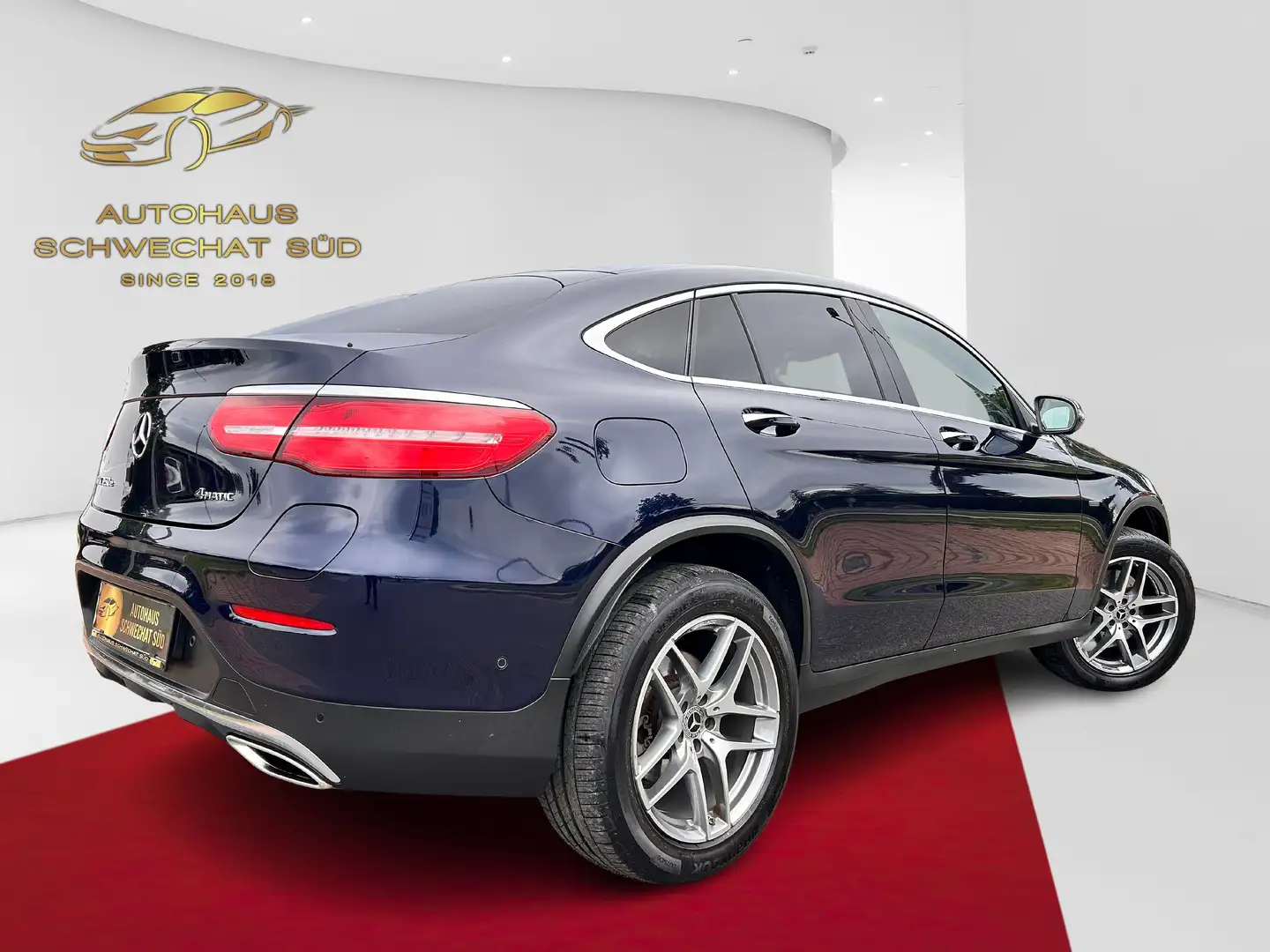 Mercedes-Benz GLC 350 e 4Matic Coupe // AMG PAKET // VOLLE HÜTTE // Kék - 2