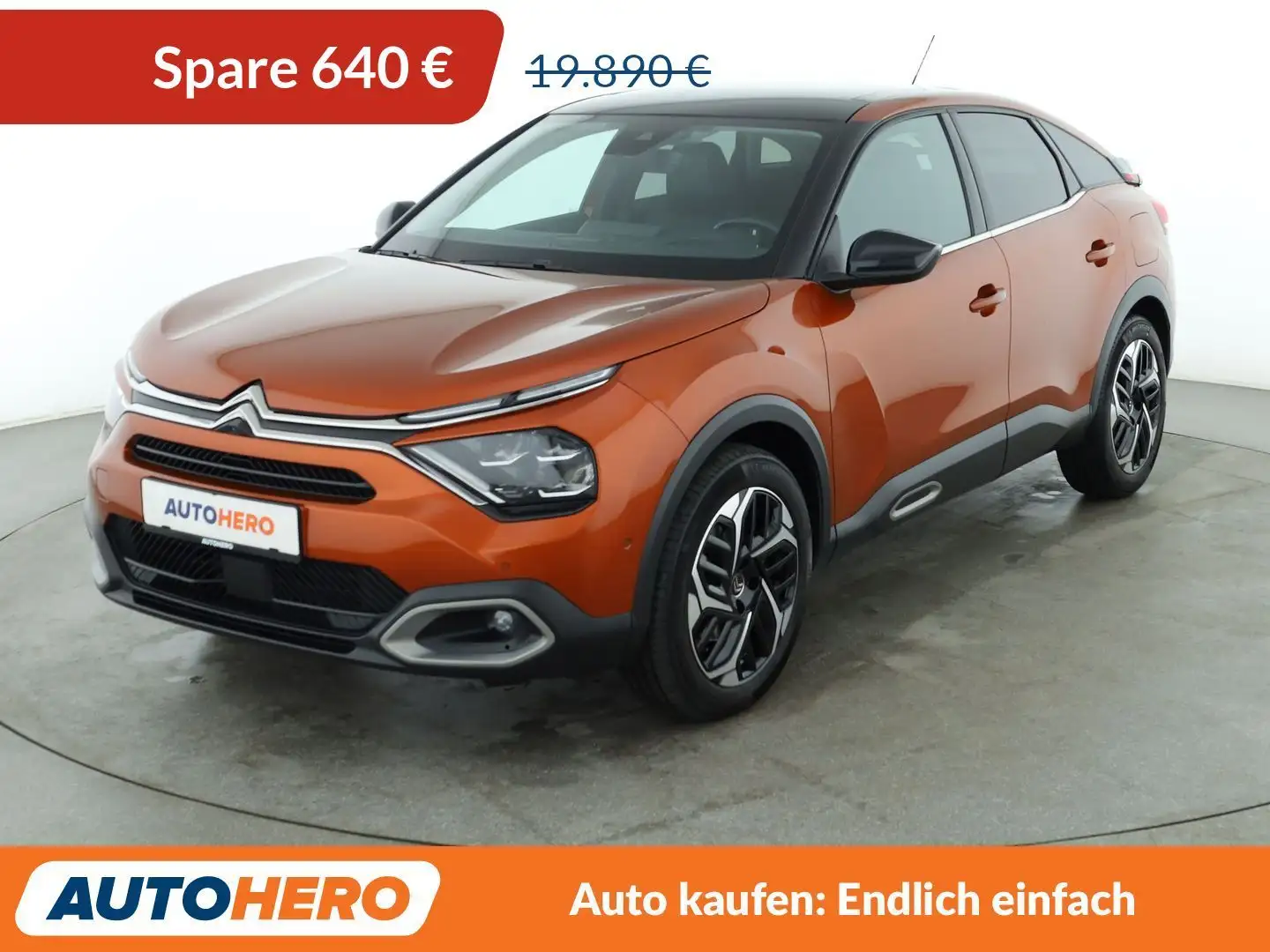 Citroen C4 1.5 Blue-HDi Shine Aut*NAVI*LED*ACC*CAM*PDC*SHZ* Orange - 1