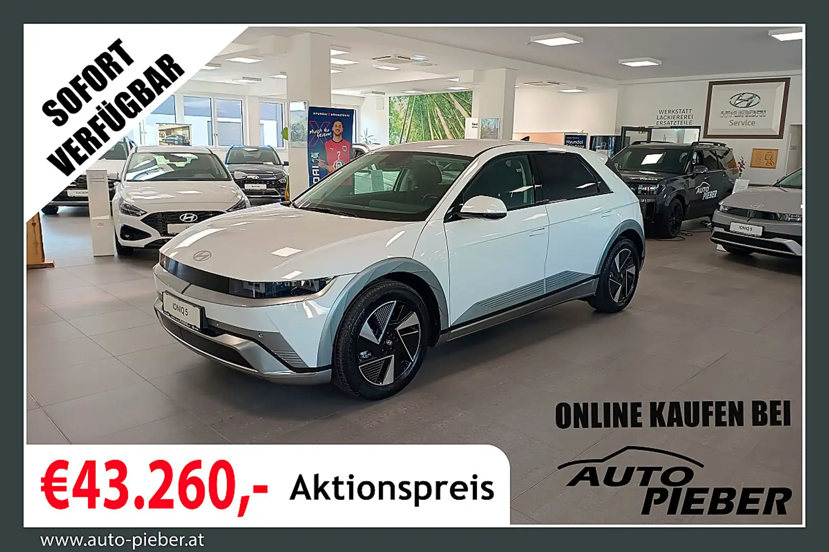 Hyundai IONIQ 5 Ioniq 5 84kWh Comfort Line *Matrix-LED*V2L*Navi* Weiß - 1