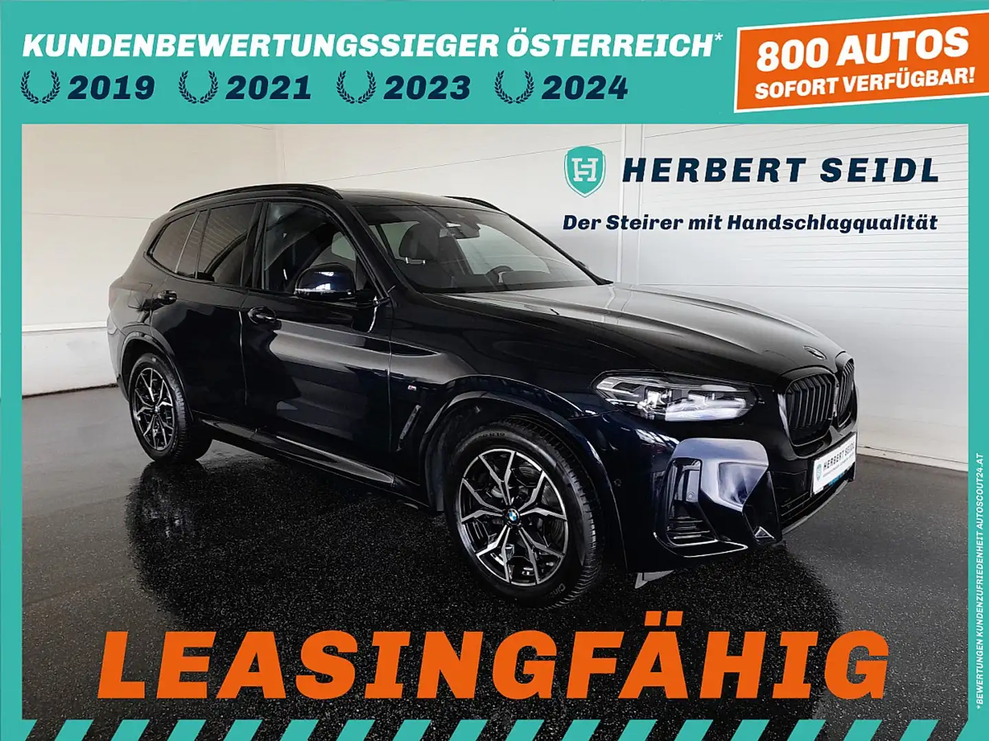 BMW X3 20d M-SPORT 4x4 Aut *SKY / VOLL LED / NAVI / LI... Schwarz - 1