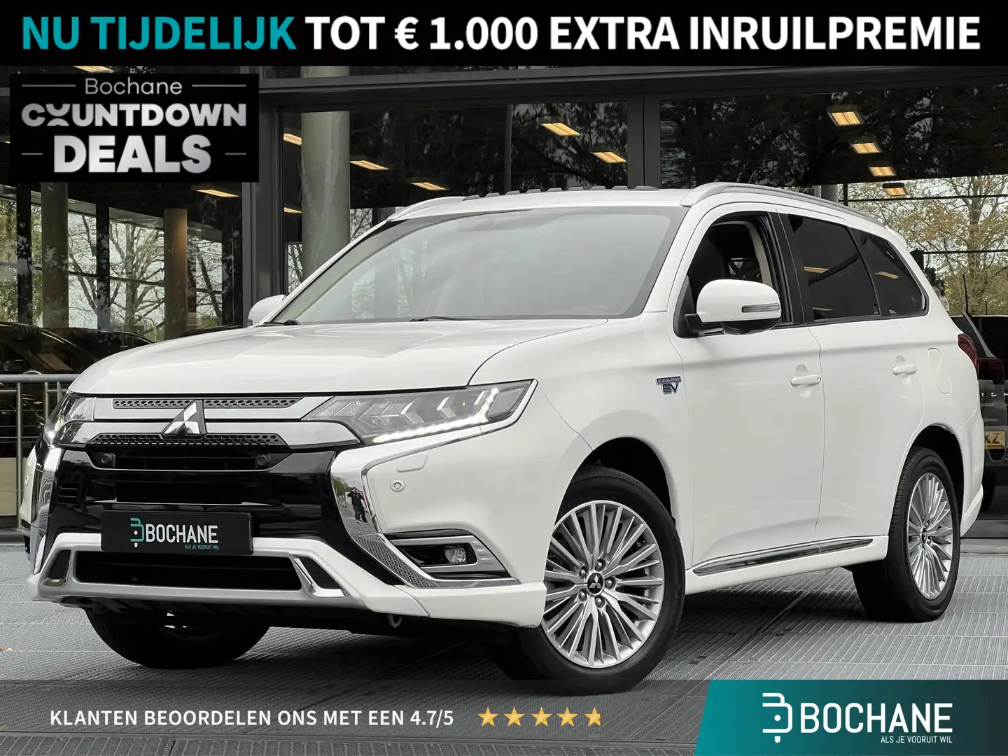 Mitsubishi Outlander 2.4 PHEV Intense+ | Navigatie | Schuifkanteldak | Blanc - 1