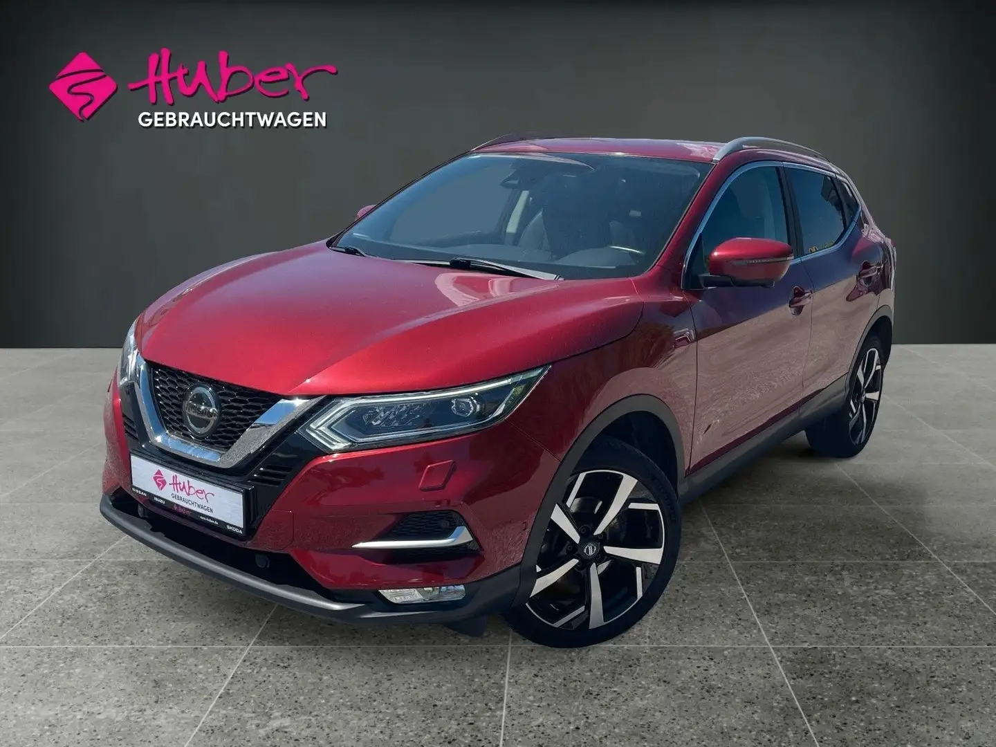 Nissan Qashqai TEKNA 1.2 DIG-T (*AHK*360°-KAMERA*NAVI*) Rouge - 1