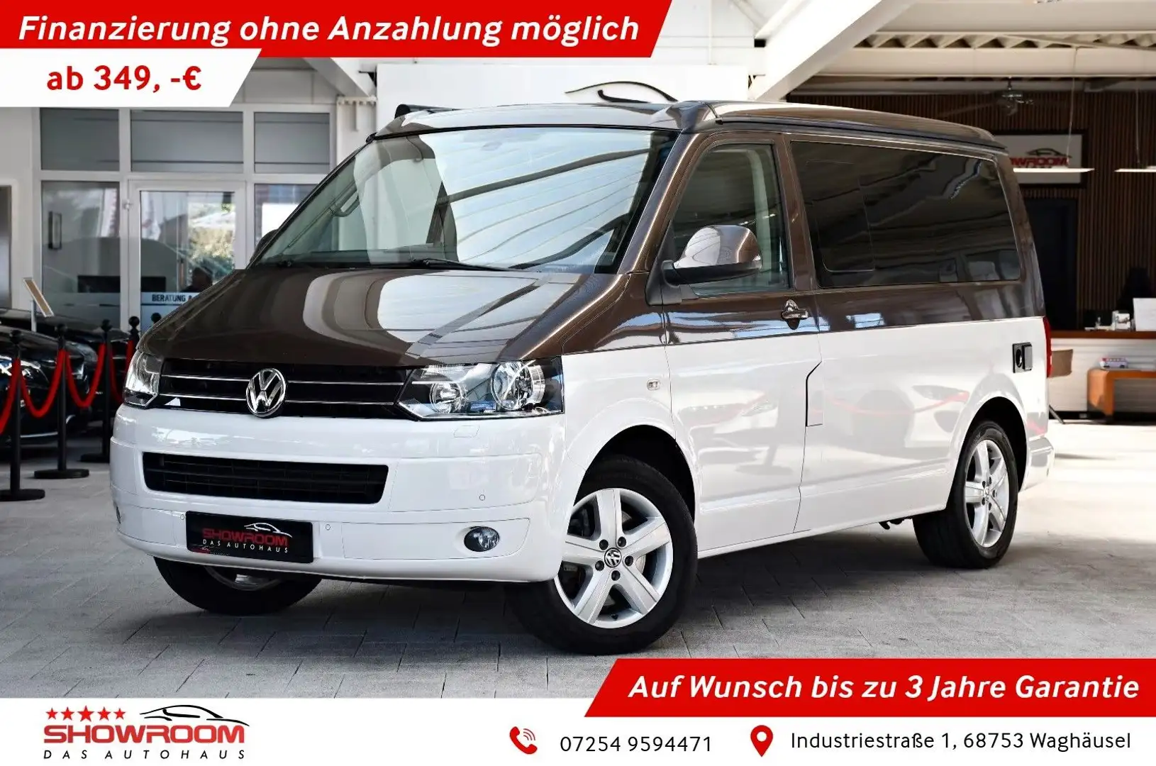 Volkswagen T5 California T5 orig. California Comfortline Europe Wohnmobil Brun - 1