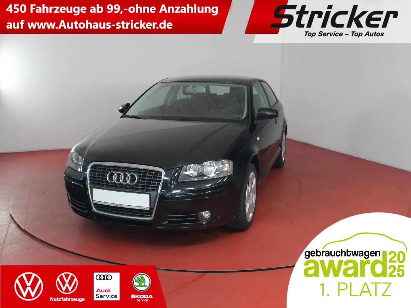 Audi A3 Ambition 1.6FSI Sitzheizung Klima Schwarz - 1