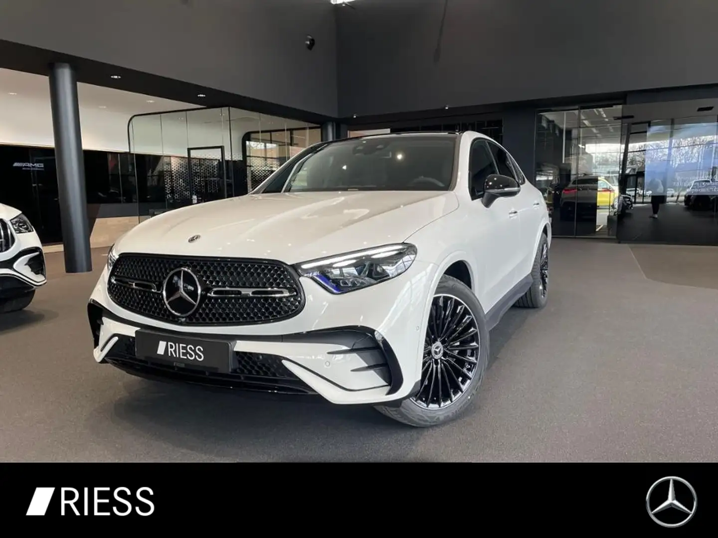 Mercedes-Benz GLC 220 d Coupé AMG+AHK+PANO+HUD+DIGI L+KEYL+360 Weiß - 1