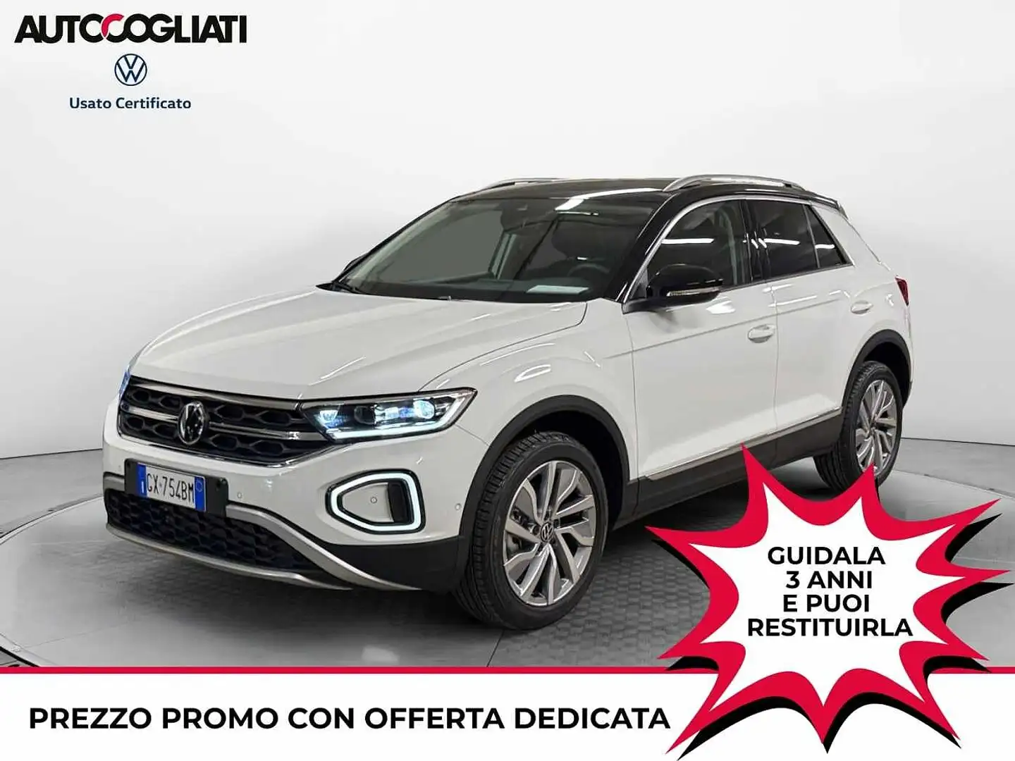 Volkswagen T-Roc 2.0 TDI SCR STYLE DSG 150 CV Bianco - 1