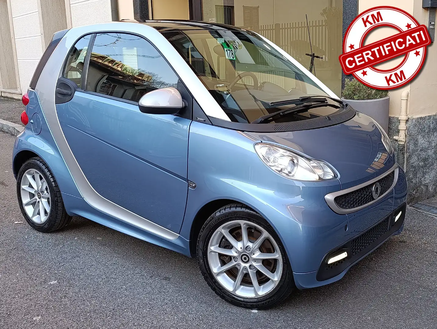 smart forTwo 1.0 mhd Passion 71cv FL Km 56.825 certificati Modrá - 1