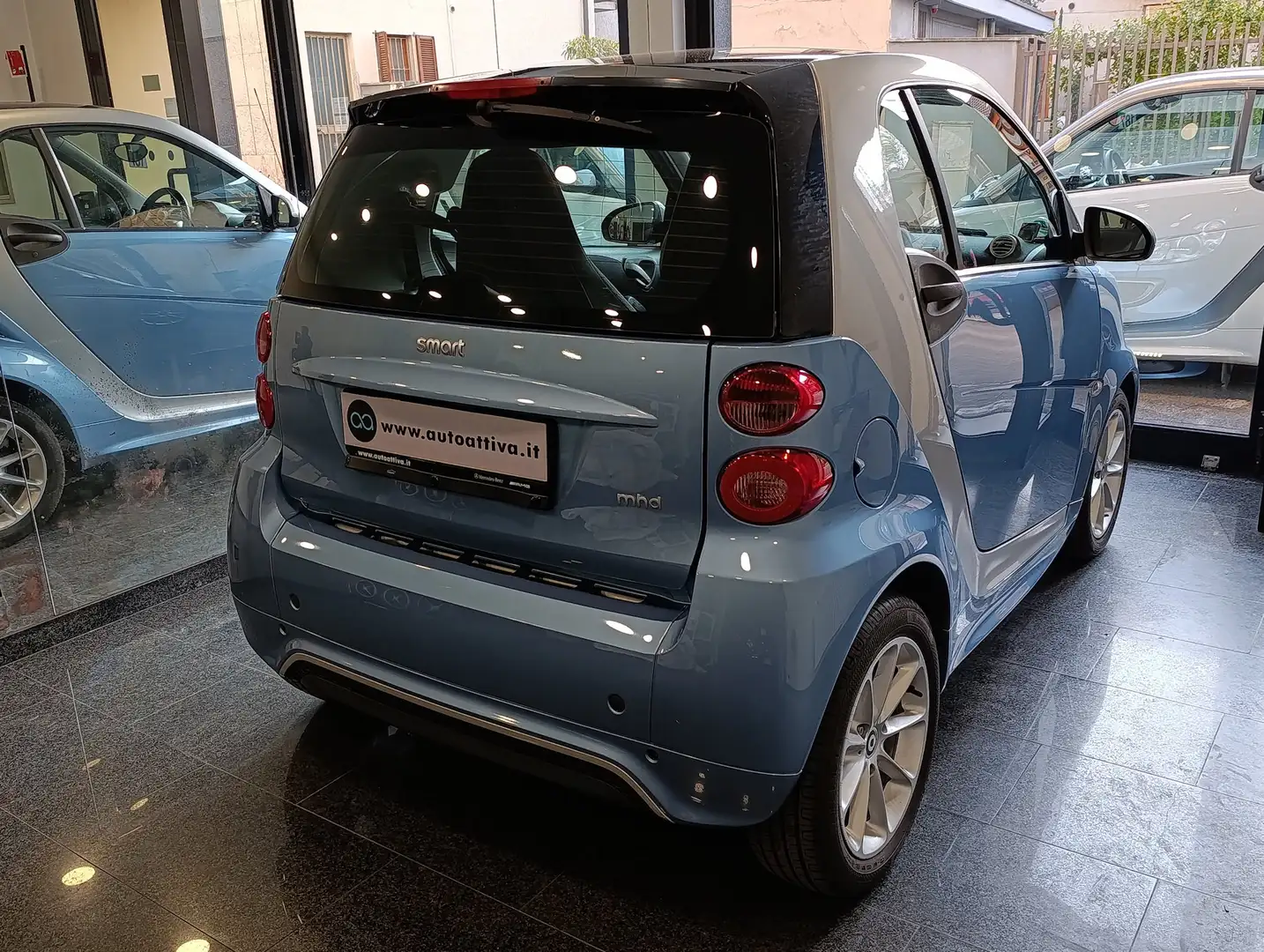 smart forTwo 1.0 mhd Passion 71cv FL Km 56.825 certificati Modrá - 2