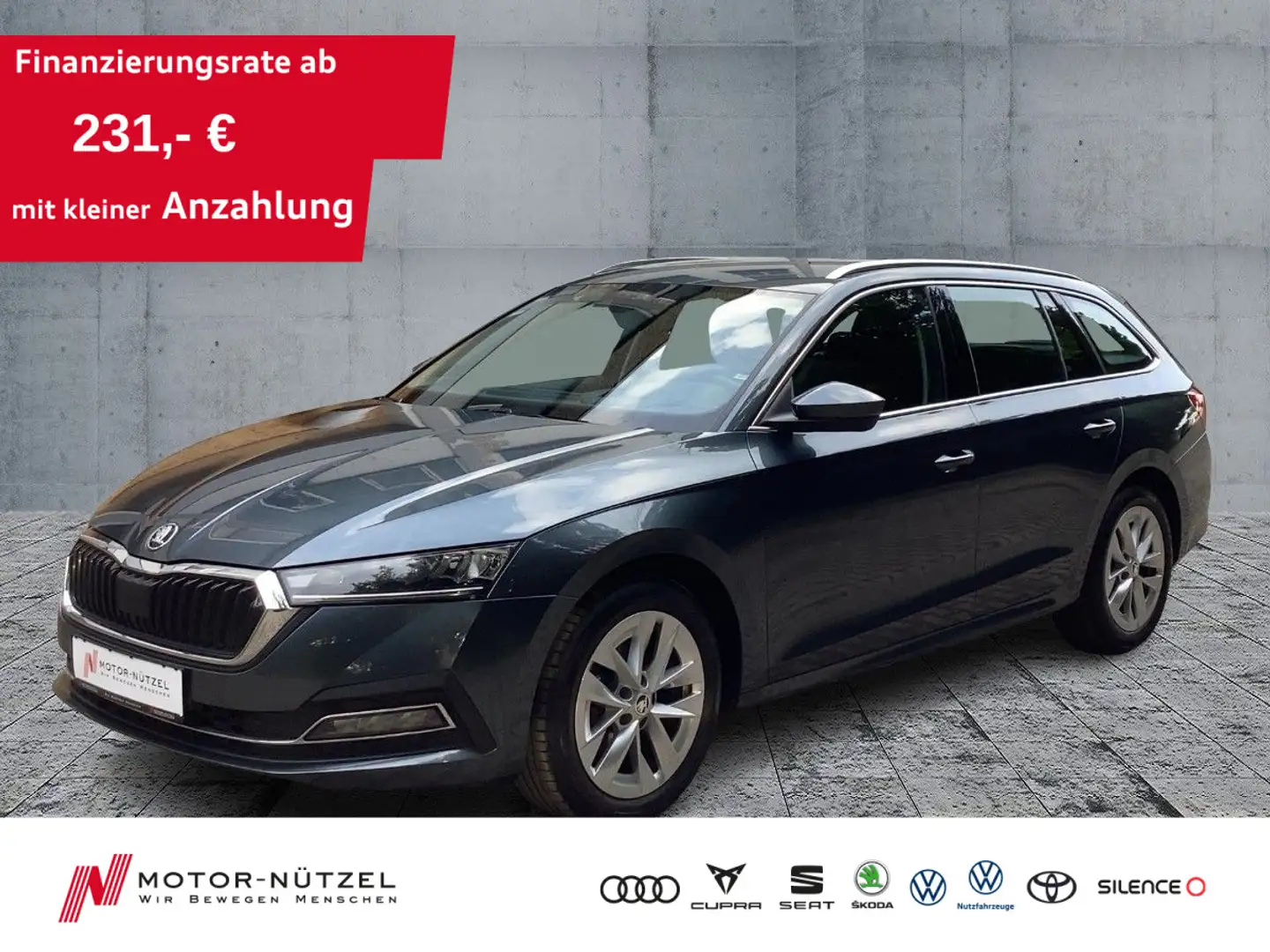 Skoda Octavia Combi 2.0 TDI DSG STYLE LED+NAVI+AHK+SHZ Gris - 1