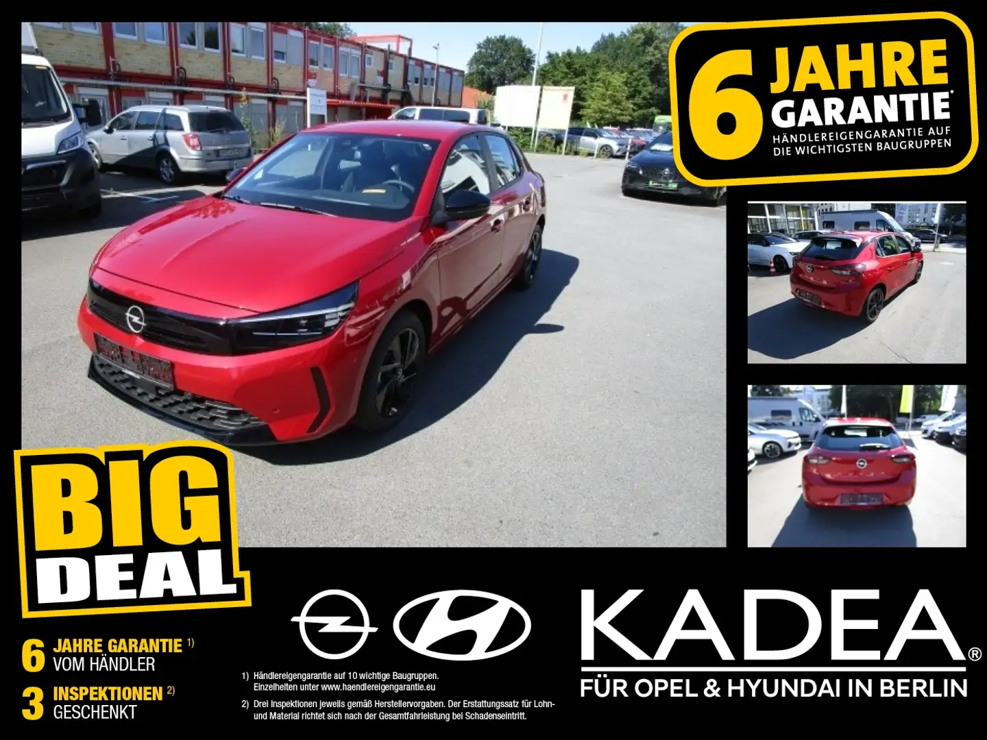Opel Corsa F 1.2 e e) SpurW LM KAM PDC SpurH Sitzhzg Rot - 1