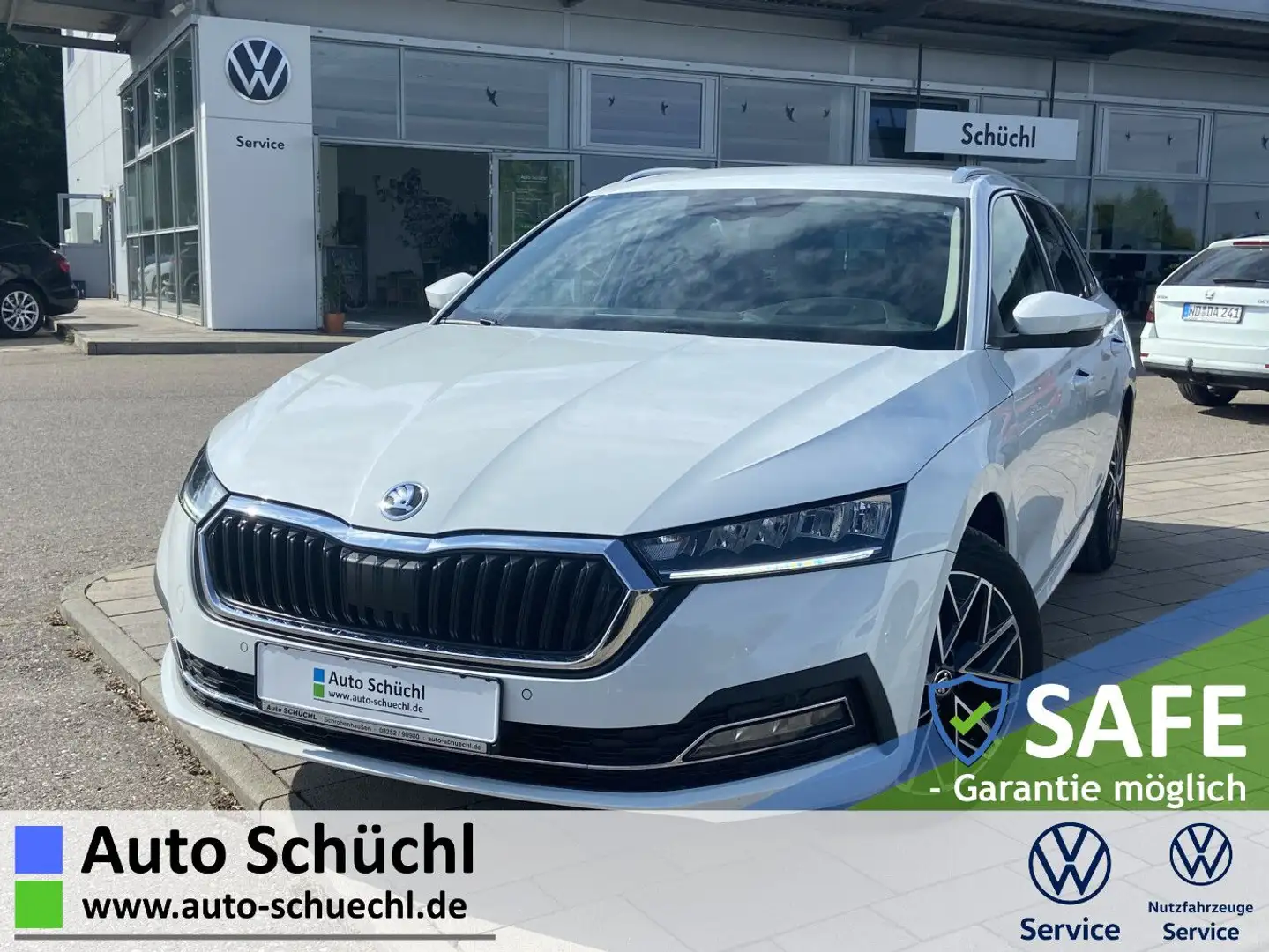 Skoda Octavia Combi 2.0 TDI Style AHK+17"+LEDER+EL.SIT Weiß - 1
