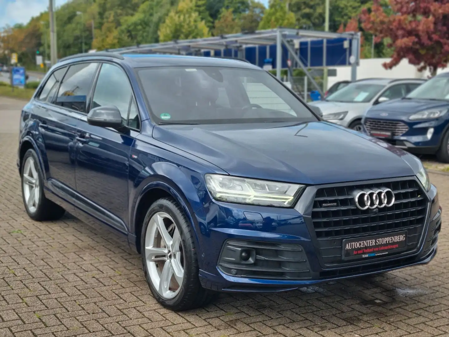 Audi Q7 50 TDI quattro S-Line/7-Sitze/Leder/LED/AHK Blauw - 2