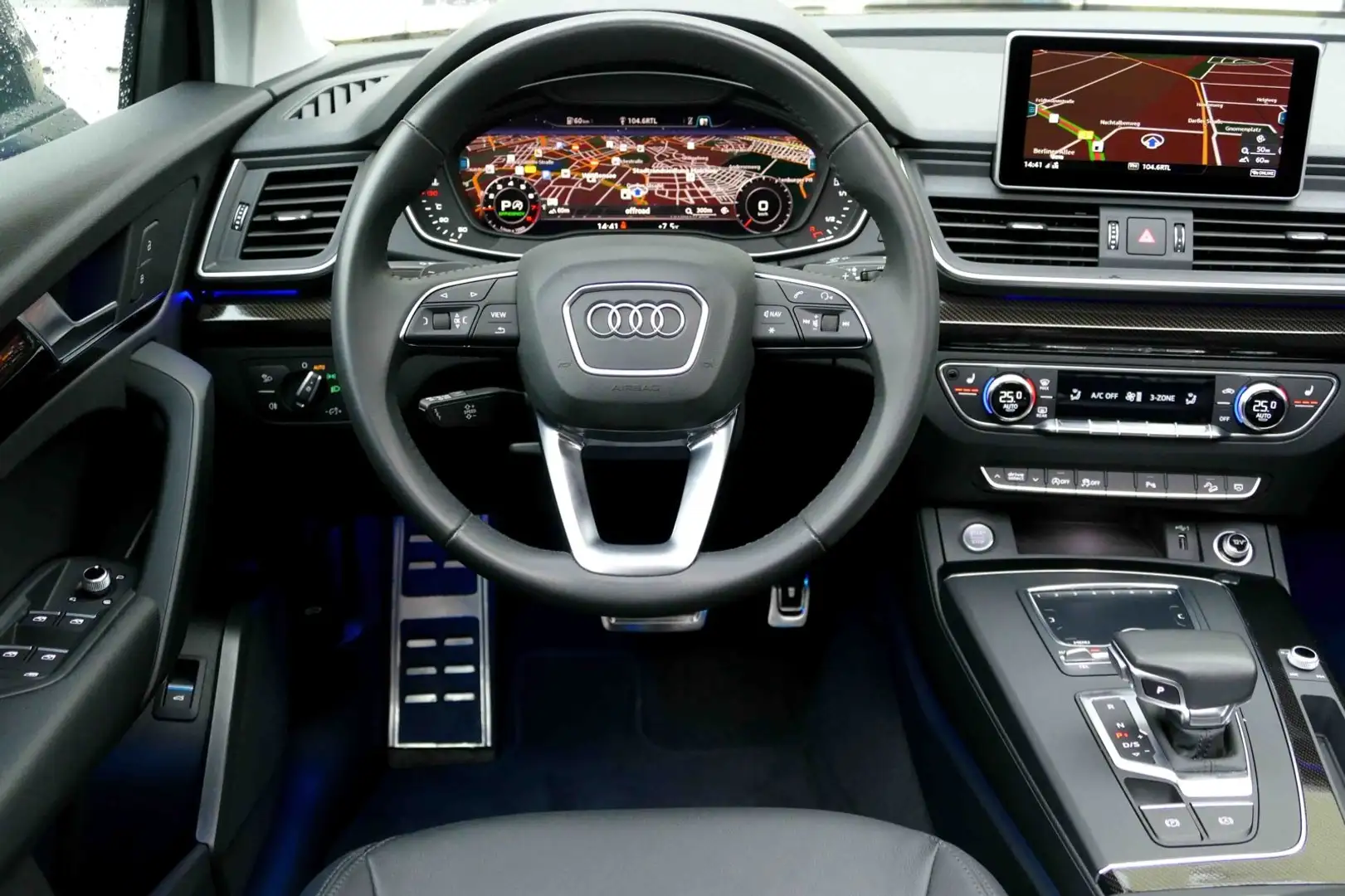 Audi Q5 45 TFSI QUATTRO *VIRTUAL*S-LINE*PANORAM*LEDER Blu/Azzurro - 2