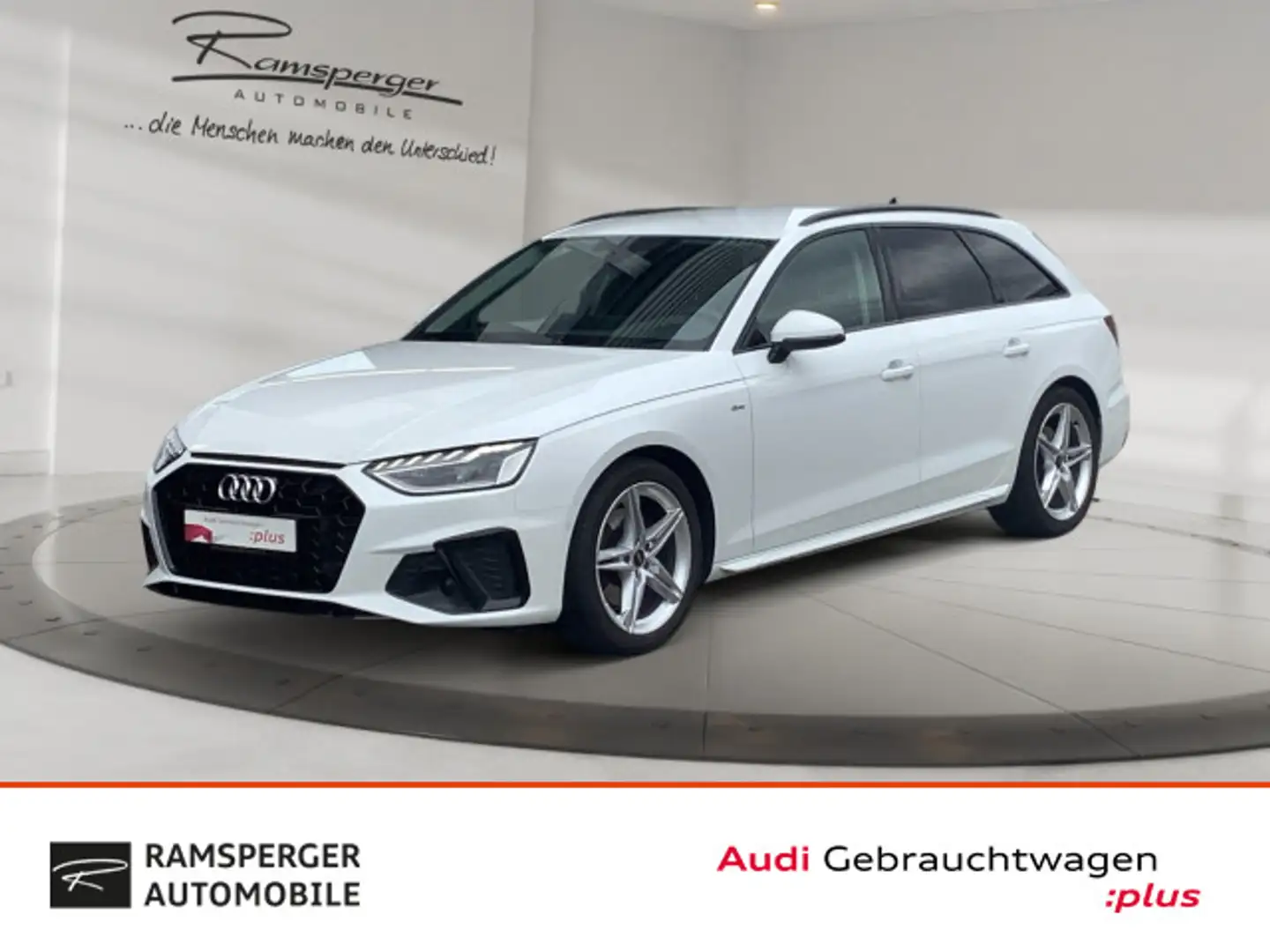 Audi A4 S line 35 TFSI LED ACC Navi Kamera Blanco - 1