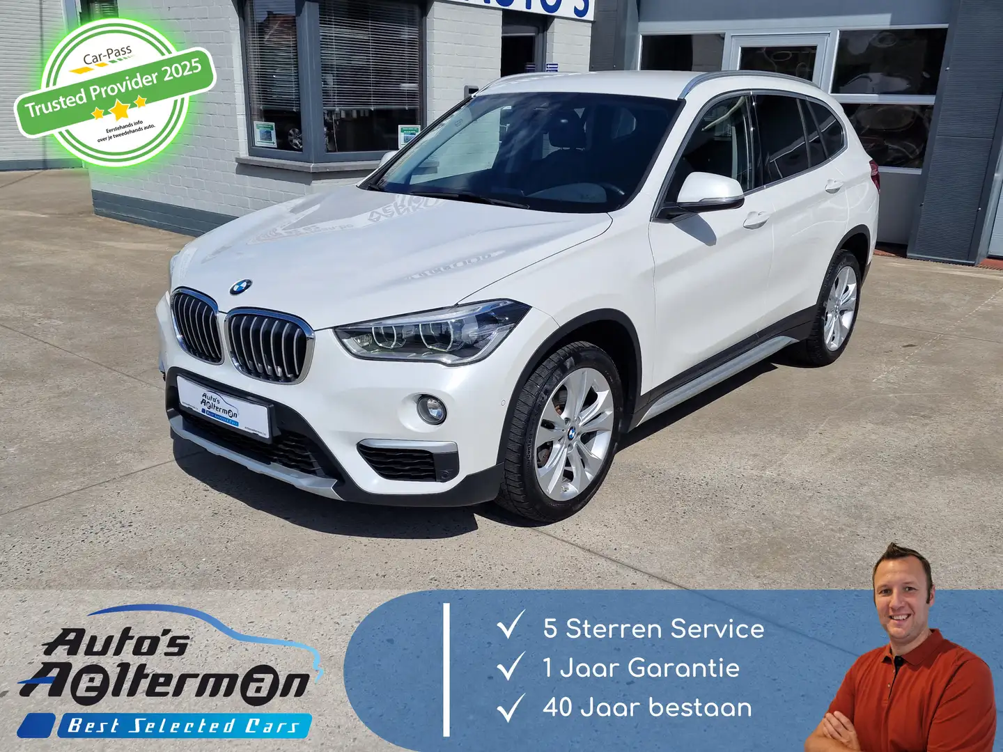 BMW X1 X1 sDrive18i Automaat * Leder * GPS * LED * .... Blanc - 1