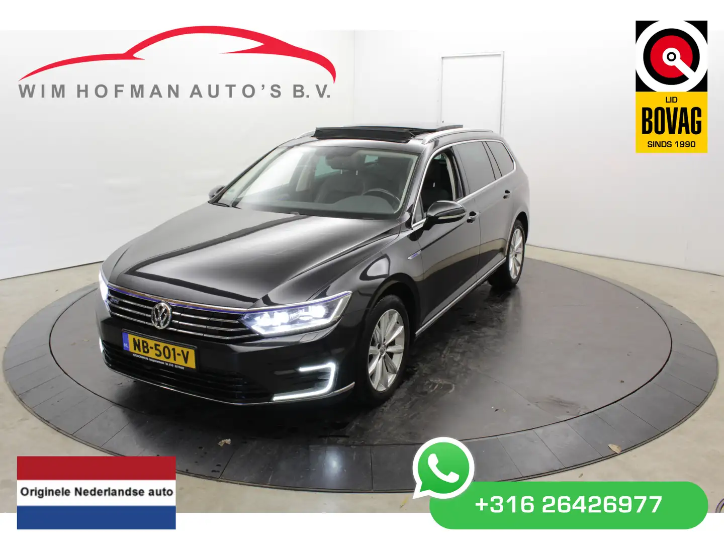 Volkswagen Passat Variant GTE SOH 88% Virtual Trekh Leer Panodak Camera NAP Noir - 1