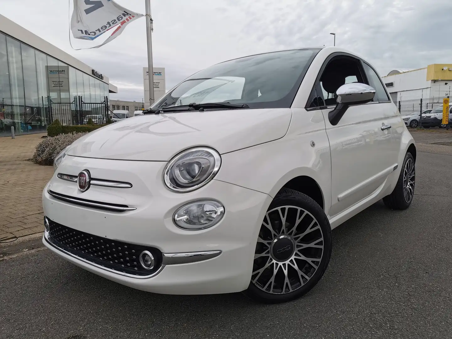 Fiat 500 1.0i MHEV Hybrid Lounge Open-dak, navi... Wit - 1