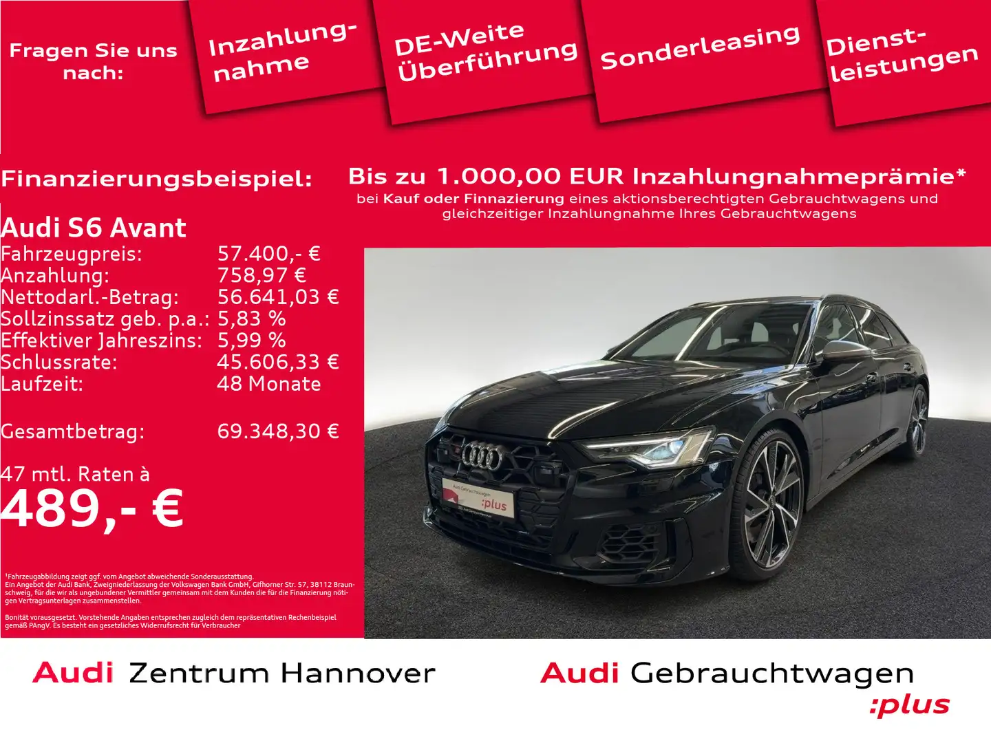 Audi S6 TDI quattro Head-Up Kamera ACC Memory Noir - 1