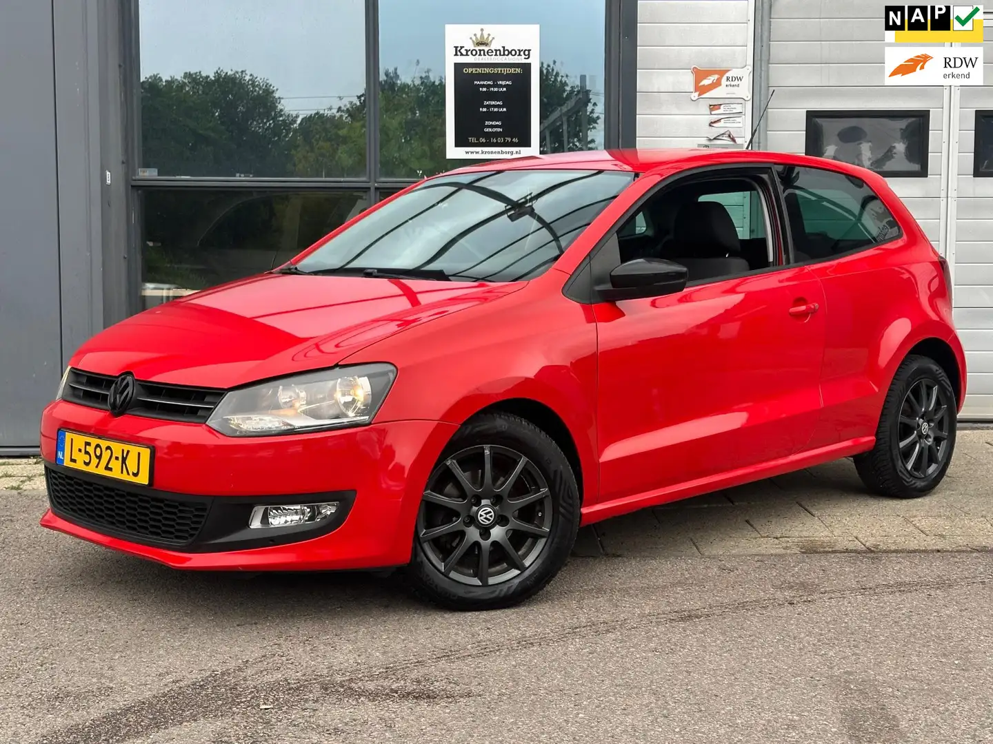 Volkswagen Polo 1.4-16V Comfortline, Airco, NAVI, NAP Rood - 1