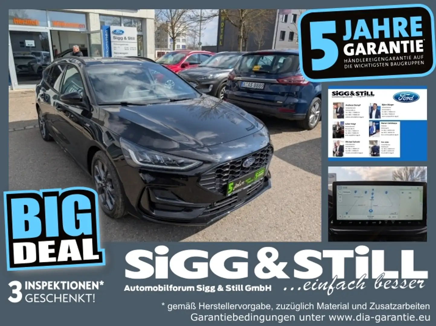 Ford Focus Turnier ST-Line *LED*iACC*NAV*BLIS*SHZ*CAM* Nero - 1