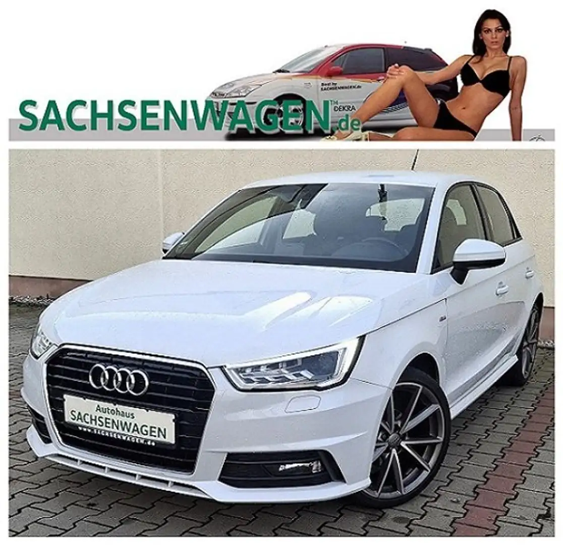 Audi A1 S-line*NAVI*ALCANTARA*XENON+*KLIMAAUT*LED*MediaPAK Weiß - 1