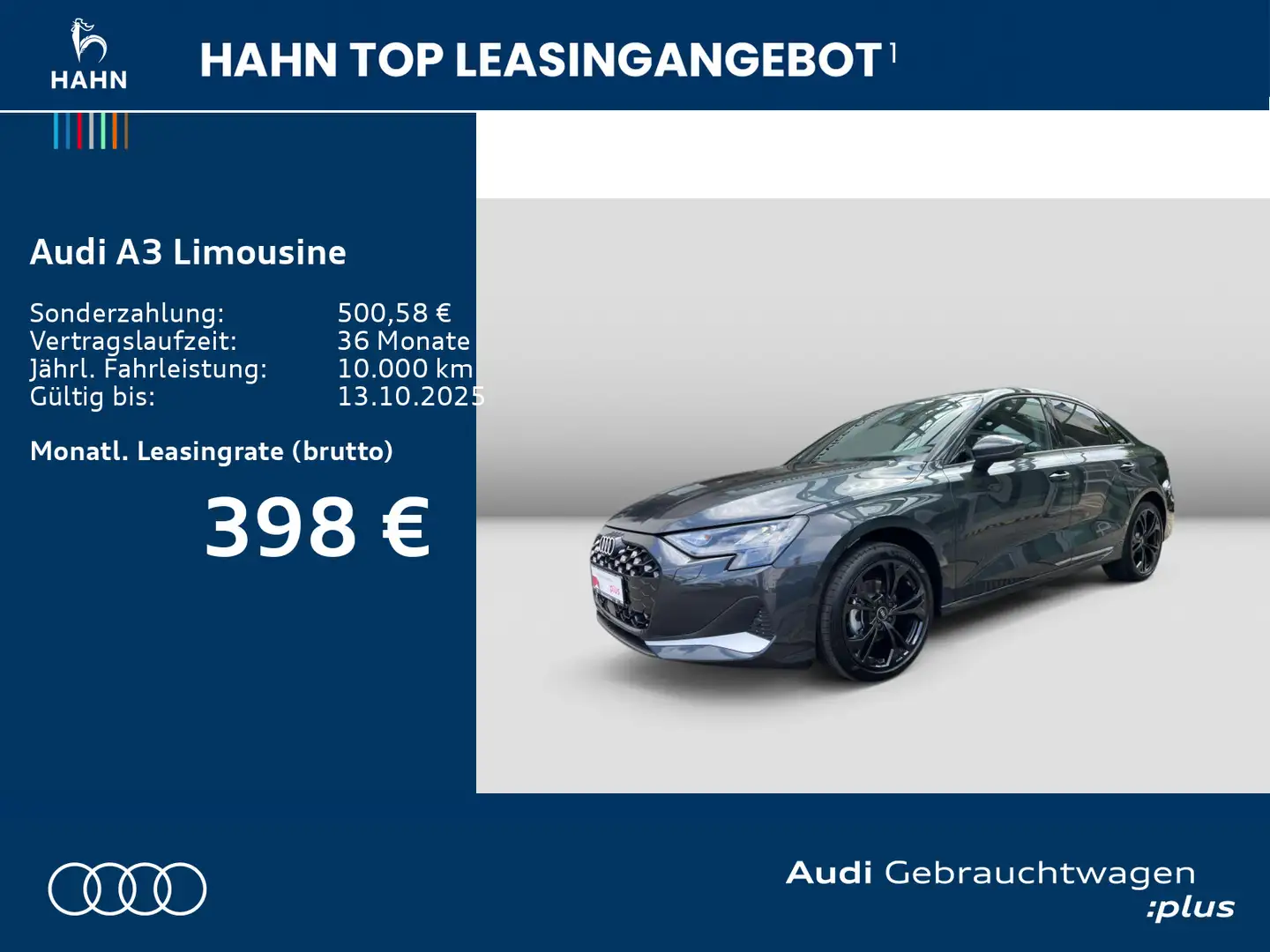 Audi A3 35TDI S-tronic advanced Navi CAM Grau - 2