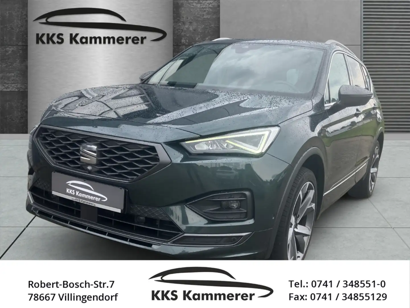 SEAT Tarraco FR 4Drive AD AHK Pano 360Kam Navi Memory Sitze Sou Zelená - 1